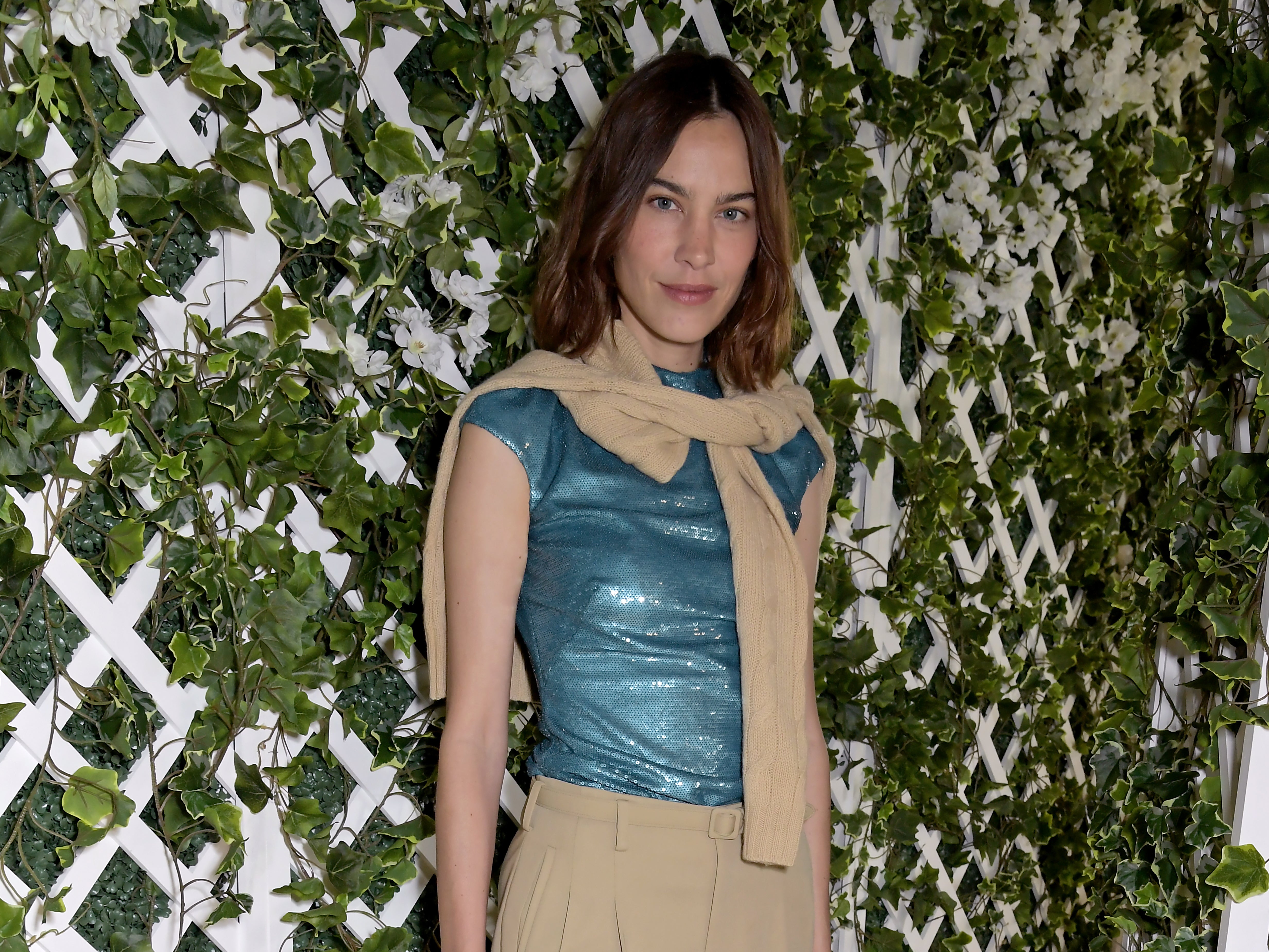 Alexa Chung at Wimbledon on 9 July