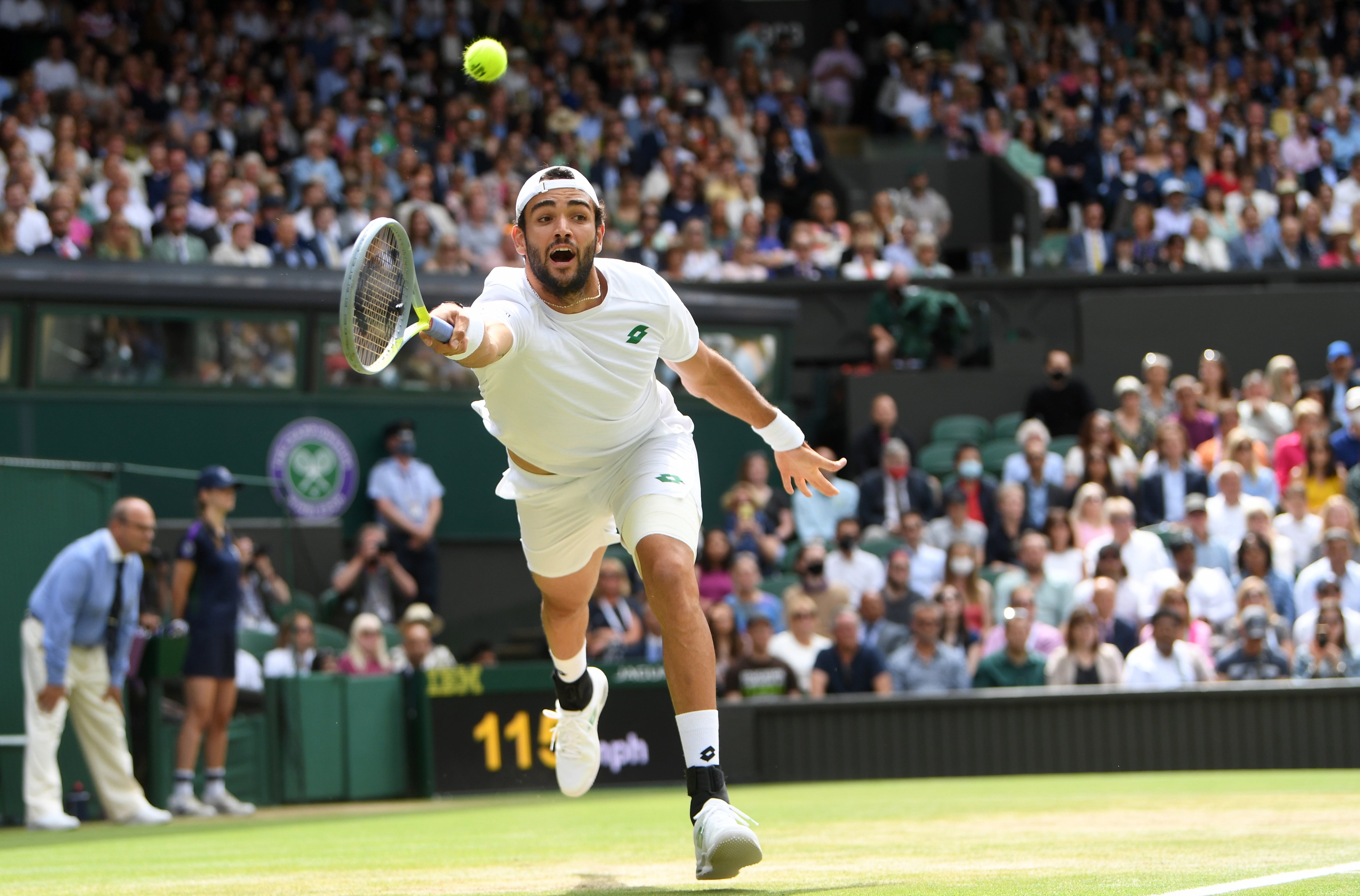 Berrettini had already recorded more than 100 aces in the tournament