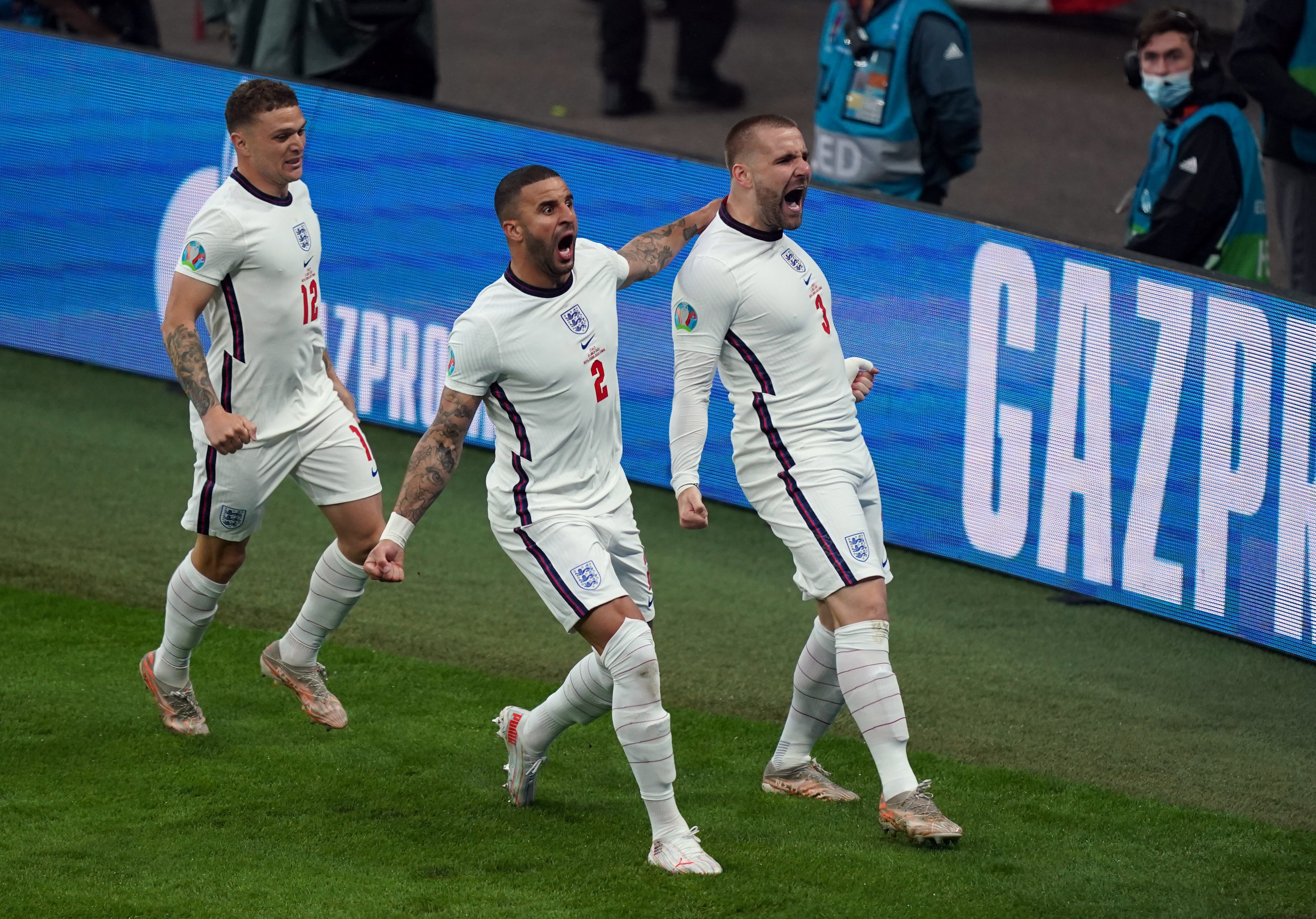 Luke Shaw opened the scoring after just two minutes with his first England goal