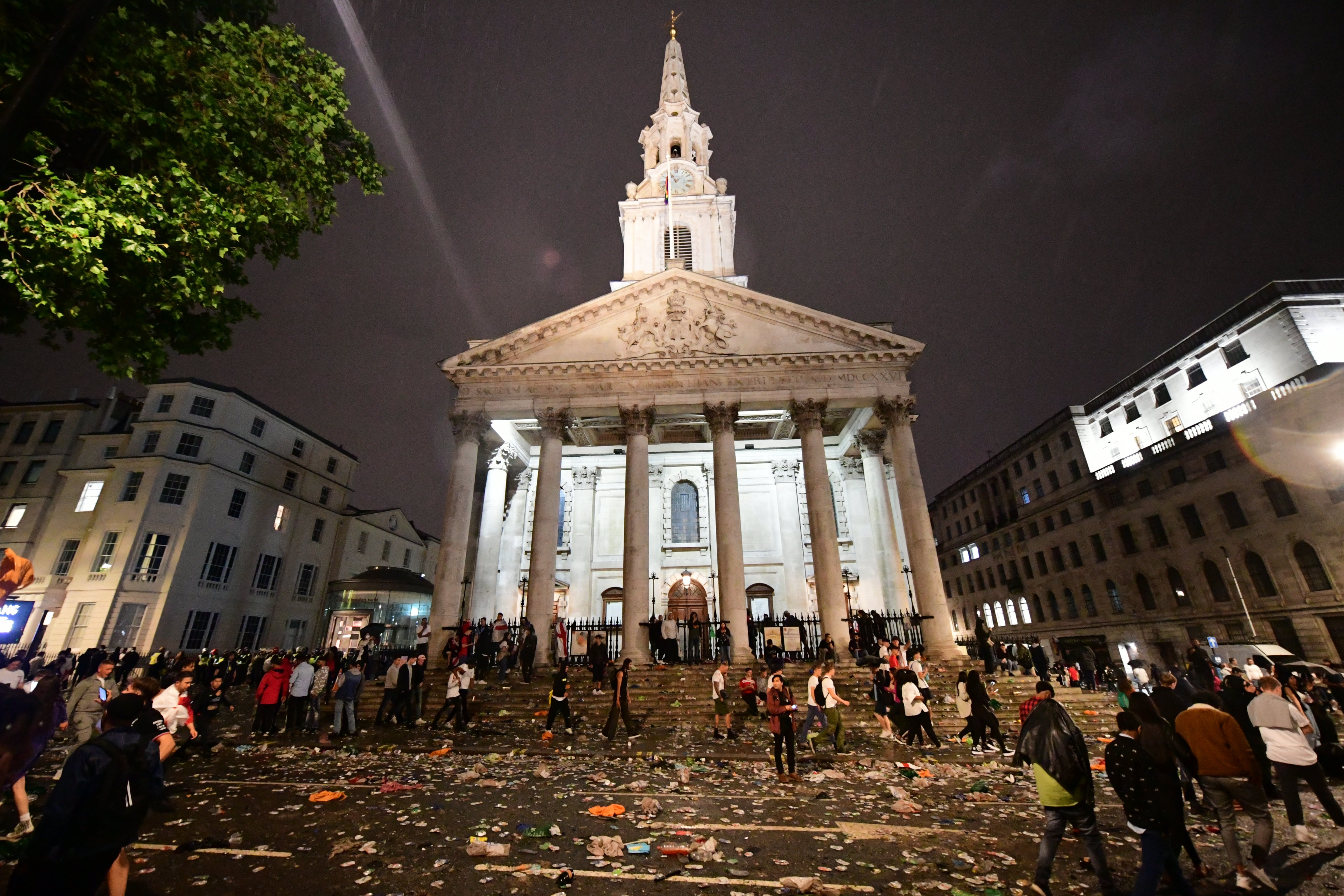 Fans watching Italy v England – UEFA Euro 2020 – Final