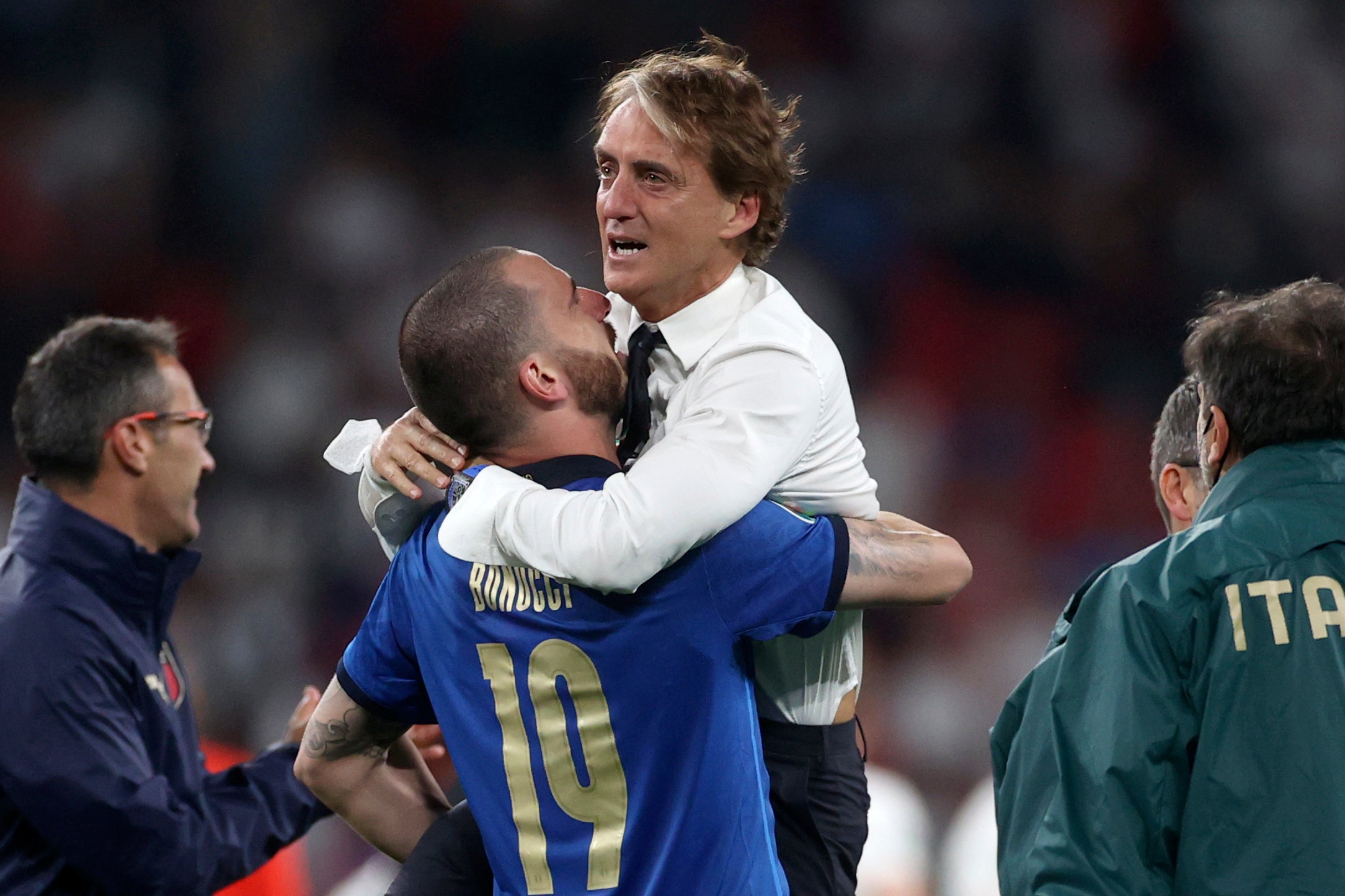 Roberto Mancini helped Italy wrestle back the initiative