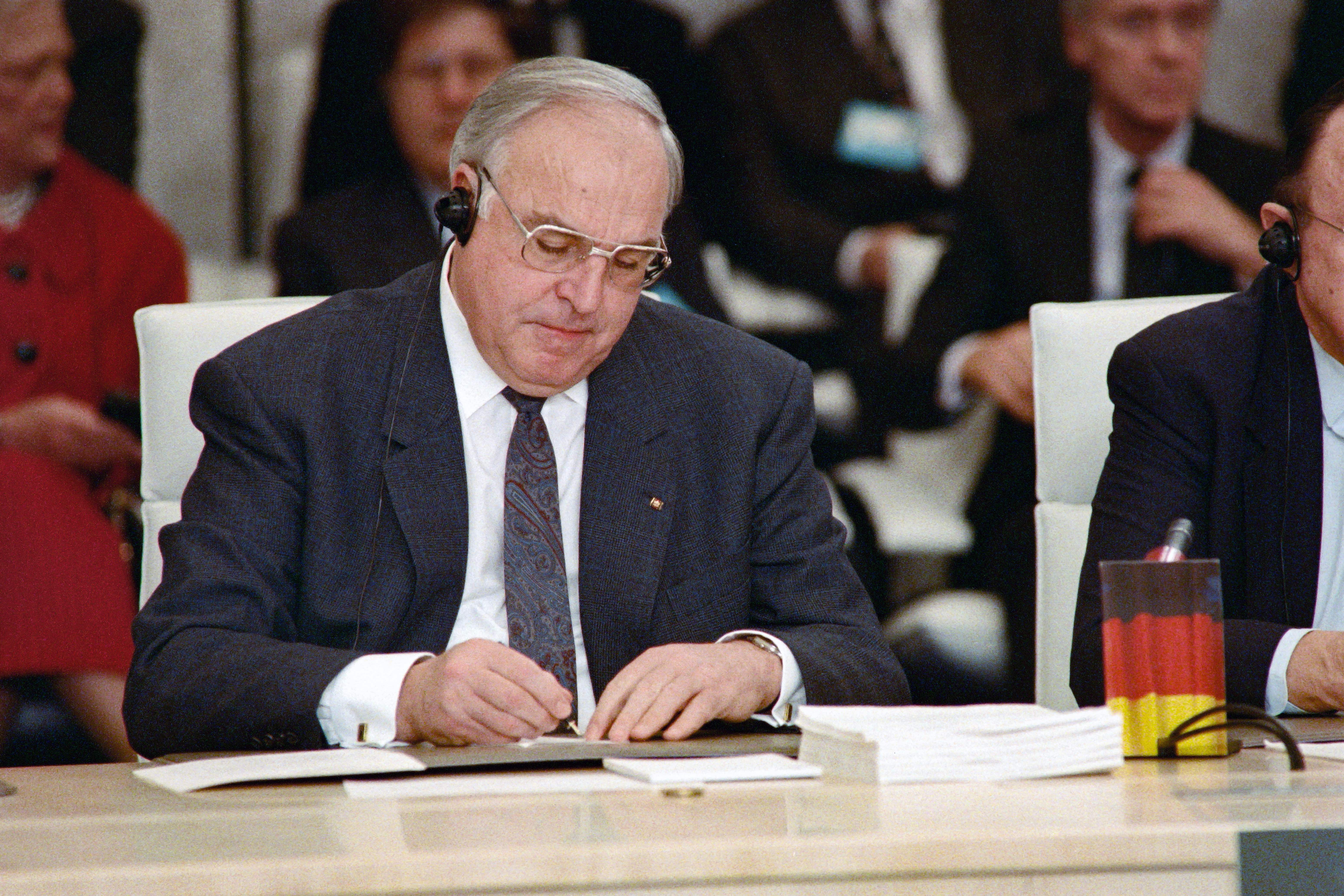 German chancellor Helmut Kohl groomed Merkel for power and she abandoned him