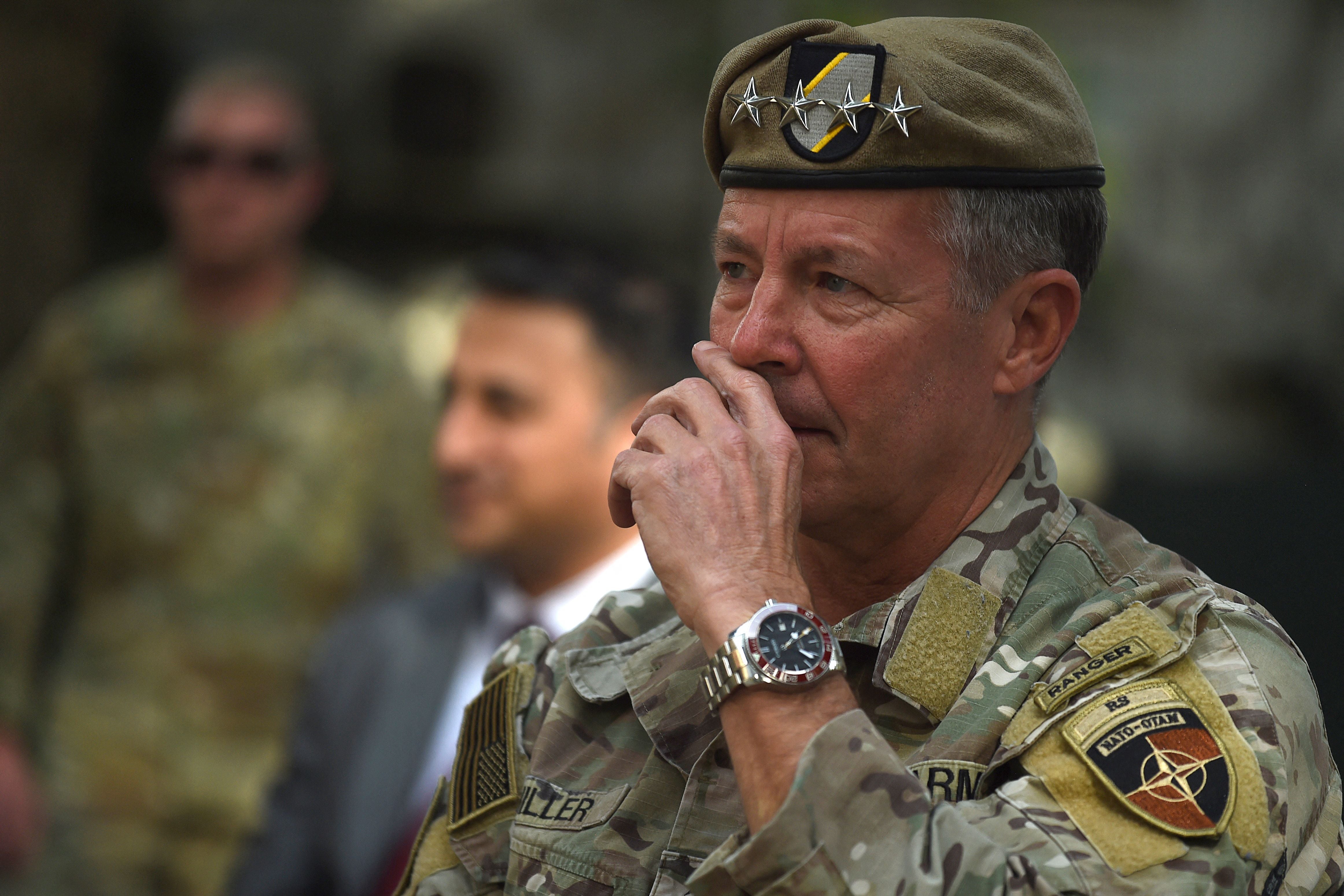 General Austin "Scott" Miller, US top commander of coalition forces, has left Afghanistan