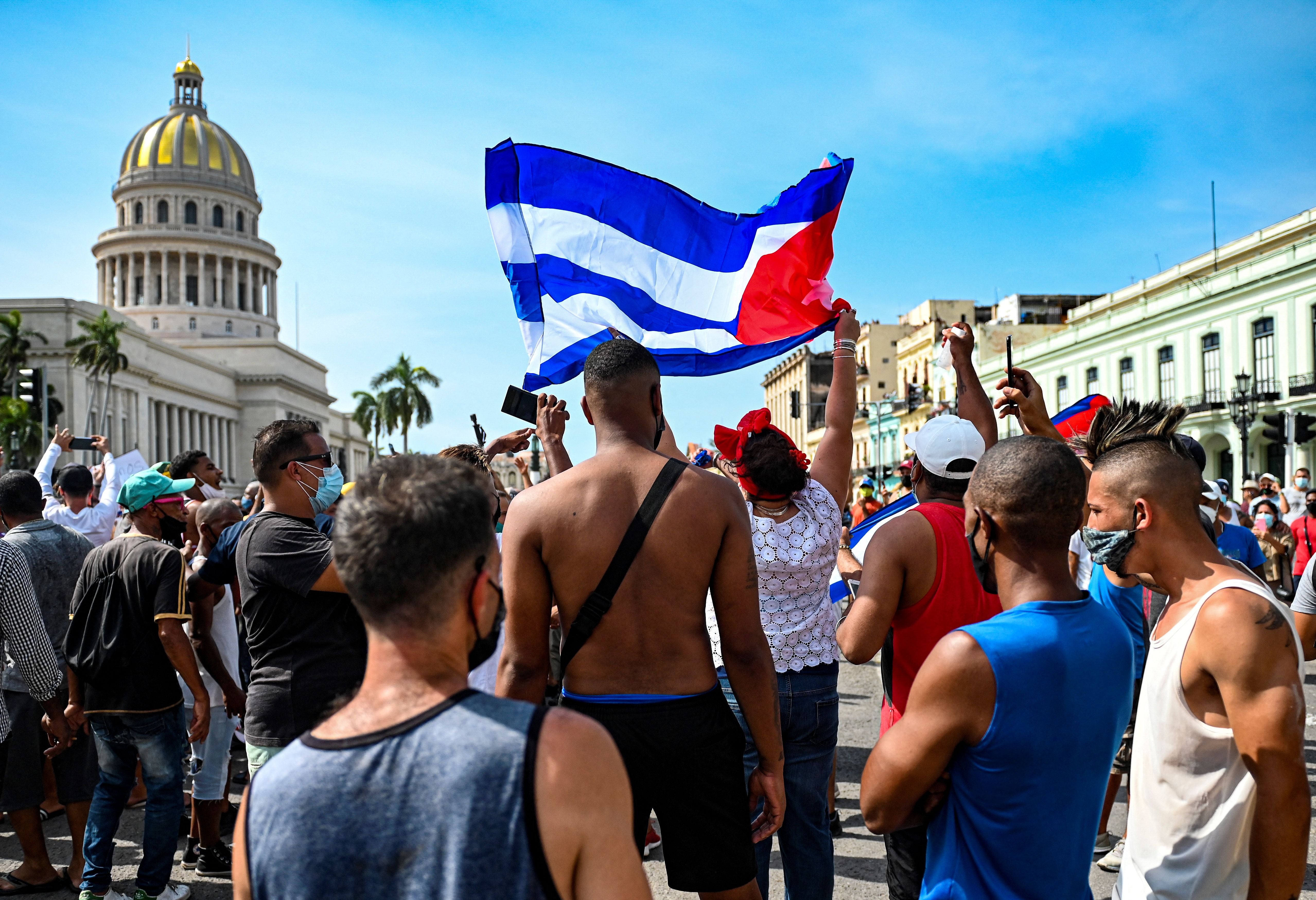 Cubans have called for the resignation of President Miguel Diaz-Canel