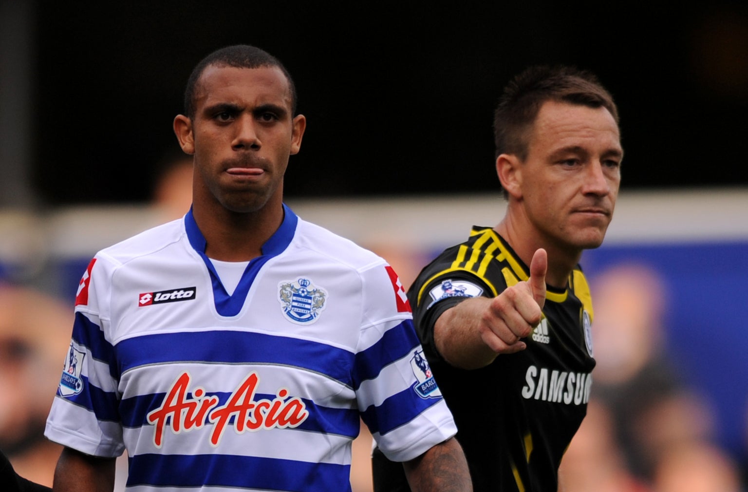 Anton Ferdinand, left, was involved in a long-running racism saga with Chelsea’s John Terry