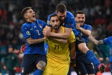 Gianluigi Donnarumma wins goalkeeper’s Yashin Trophy at Ballon d’Or 2021 awards ceremony