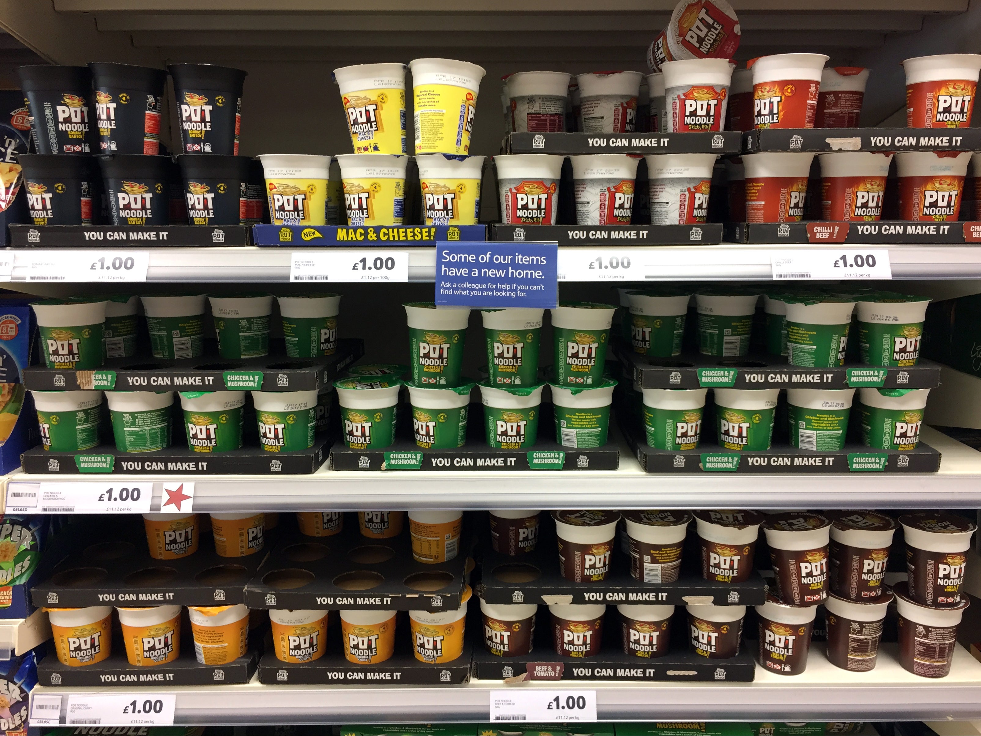 Pot Noodle is part of Unilever’s vast product range