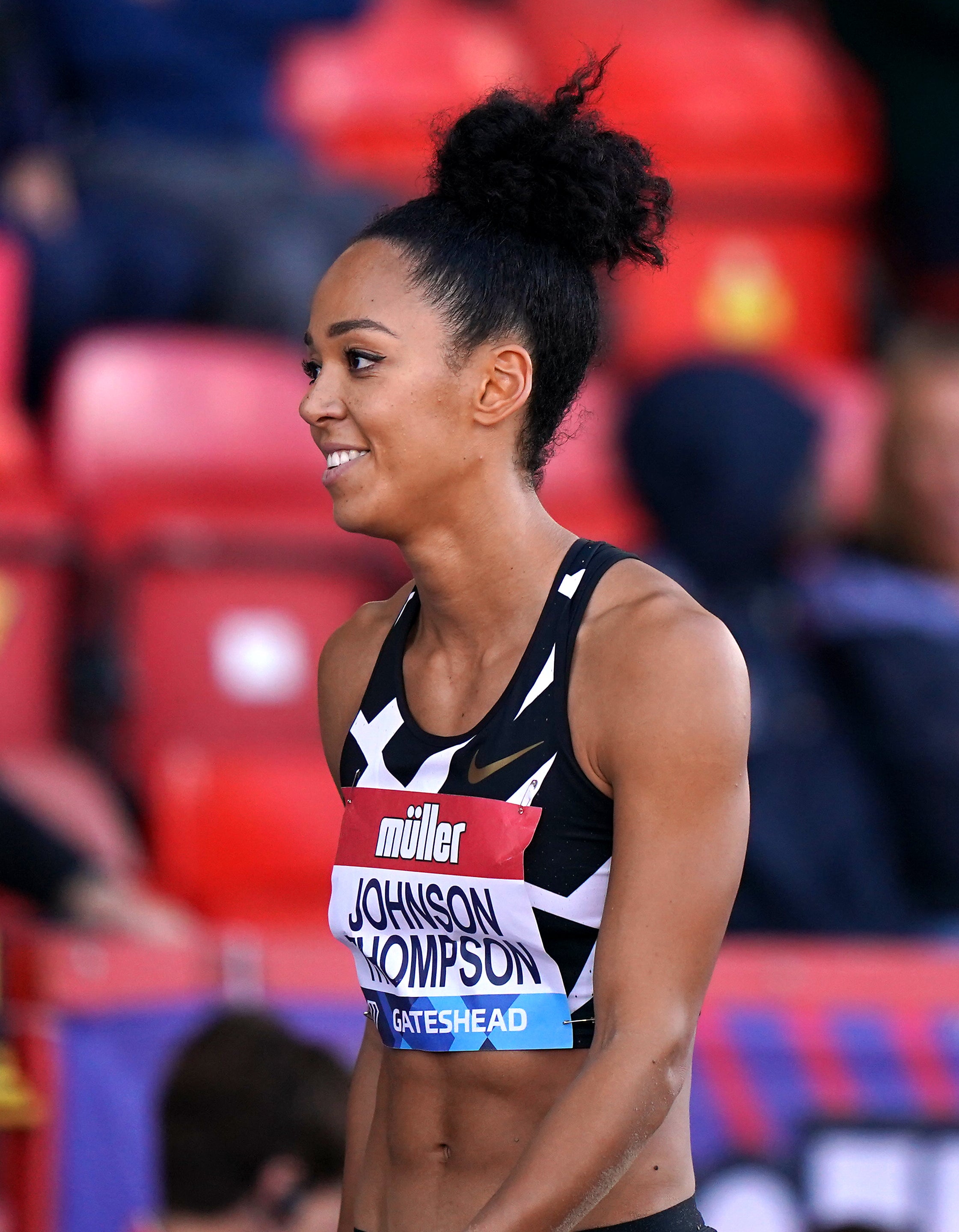 Great Britain’s Katarina Johnson-Thompson finished eighth in the long jump at the Muller British Grand Prix in Gateshead as she stepped up her Olympic preparations