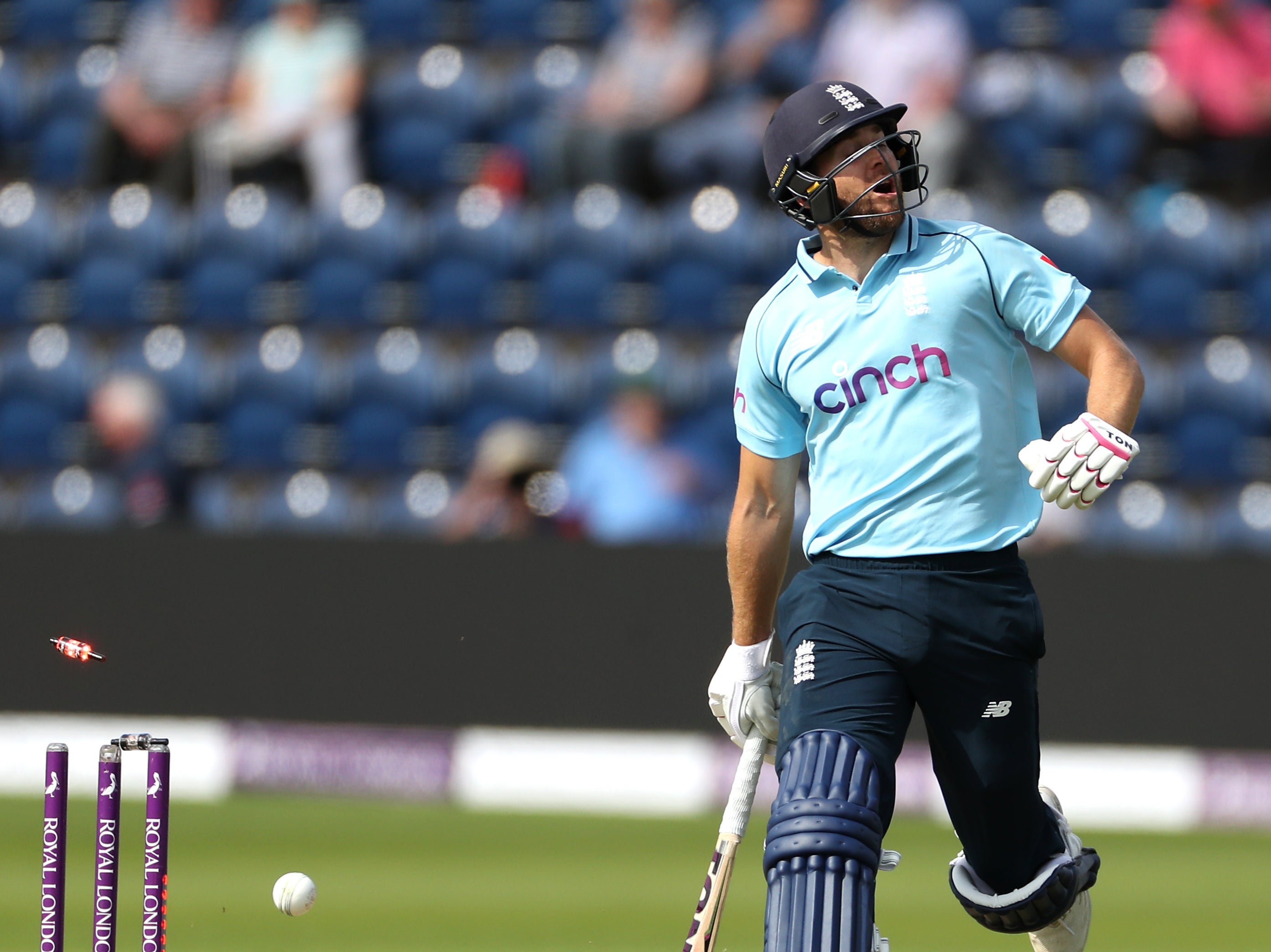 Dawid Malan in action for England