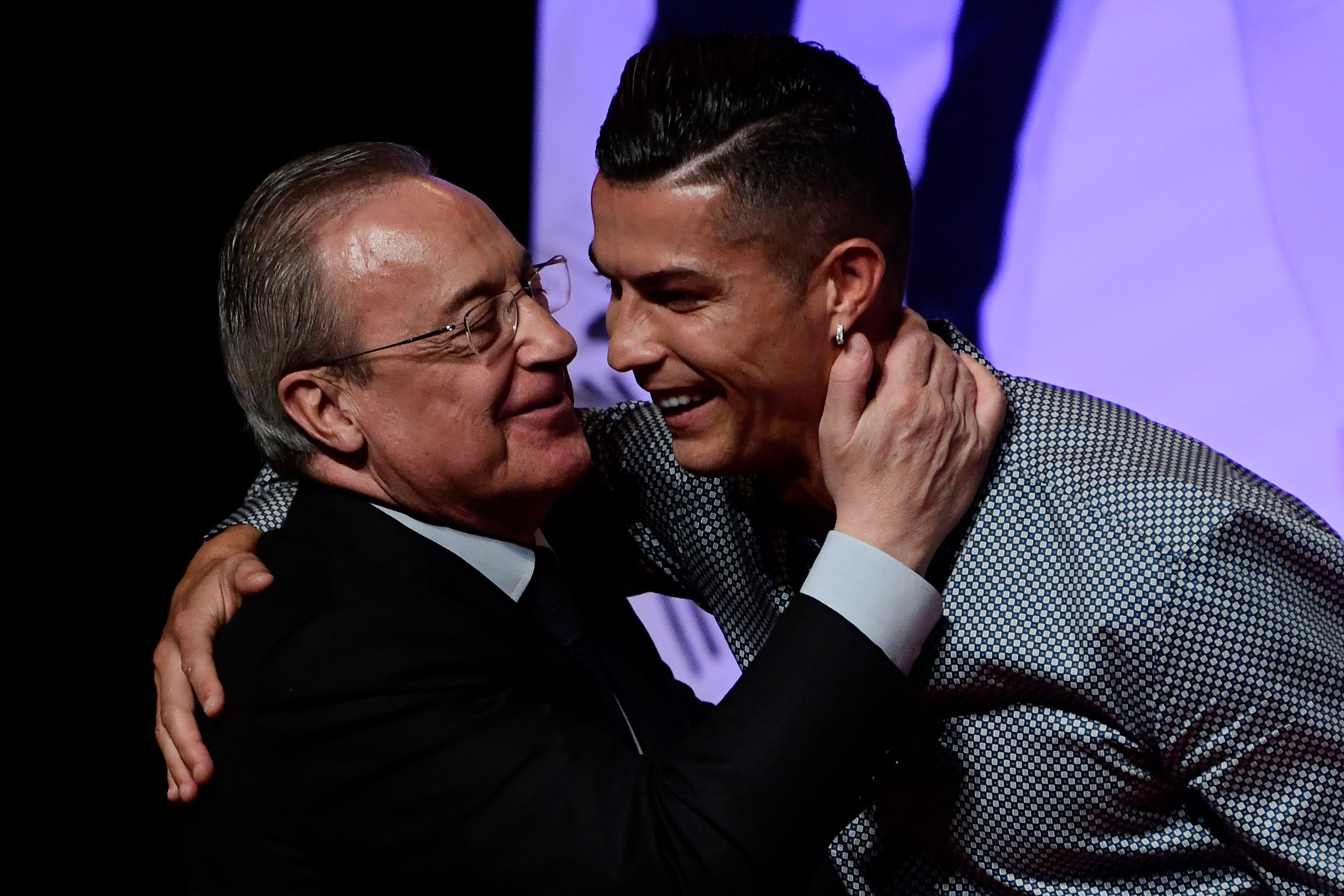 Florentino Perez and Cristiano Ronaldo