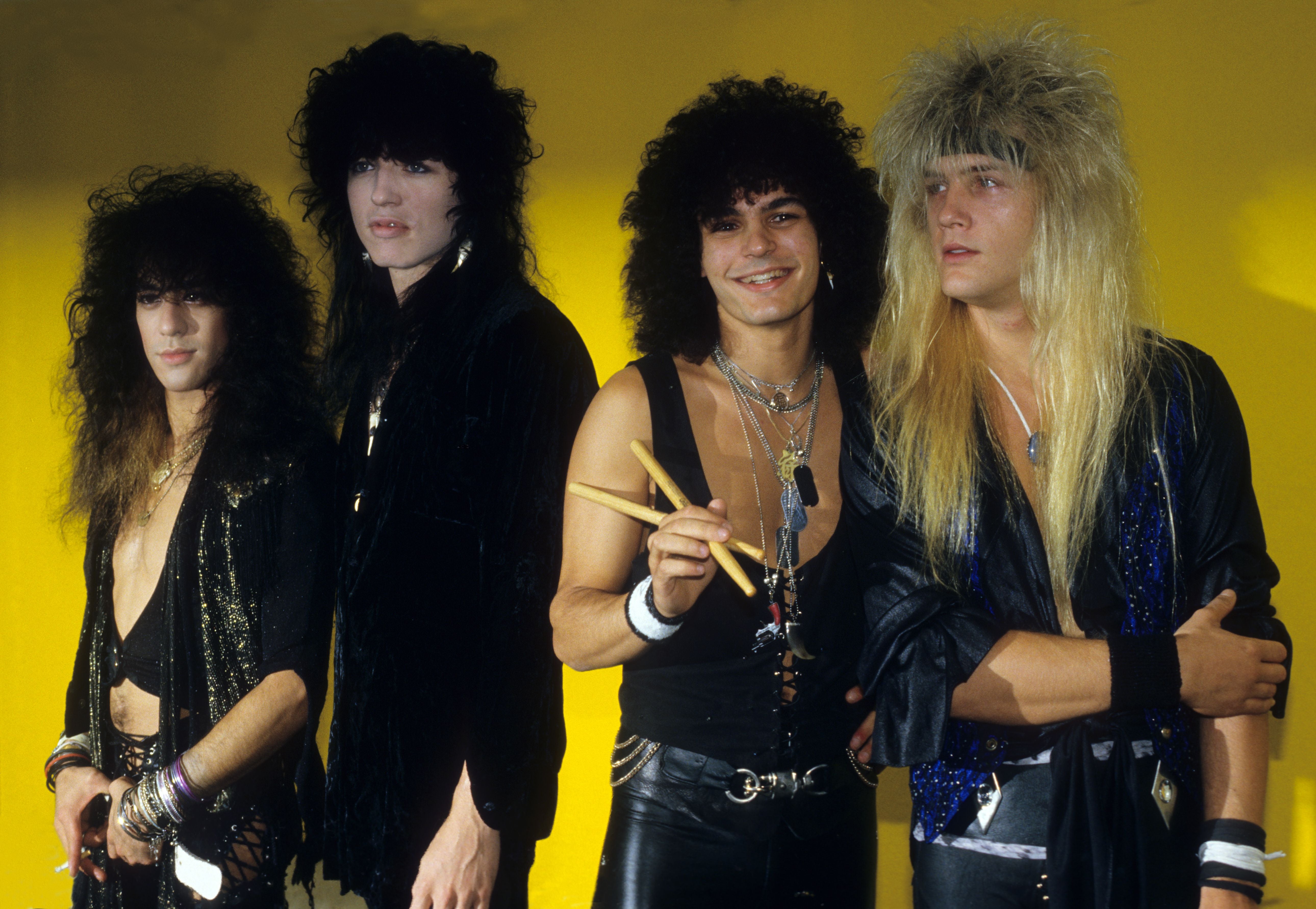 From L-R: Cinderella’s Tom Kieffer, Eric Brittingham, Jeff LaBar and Fred Coury in 1987