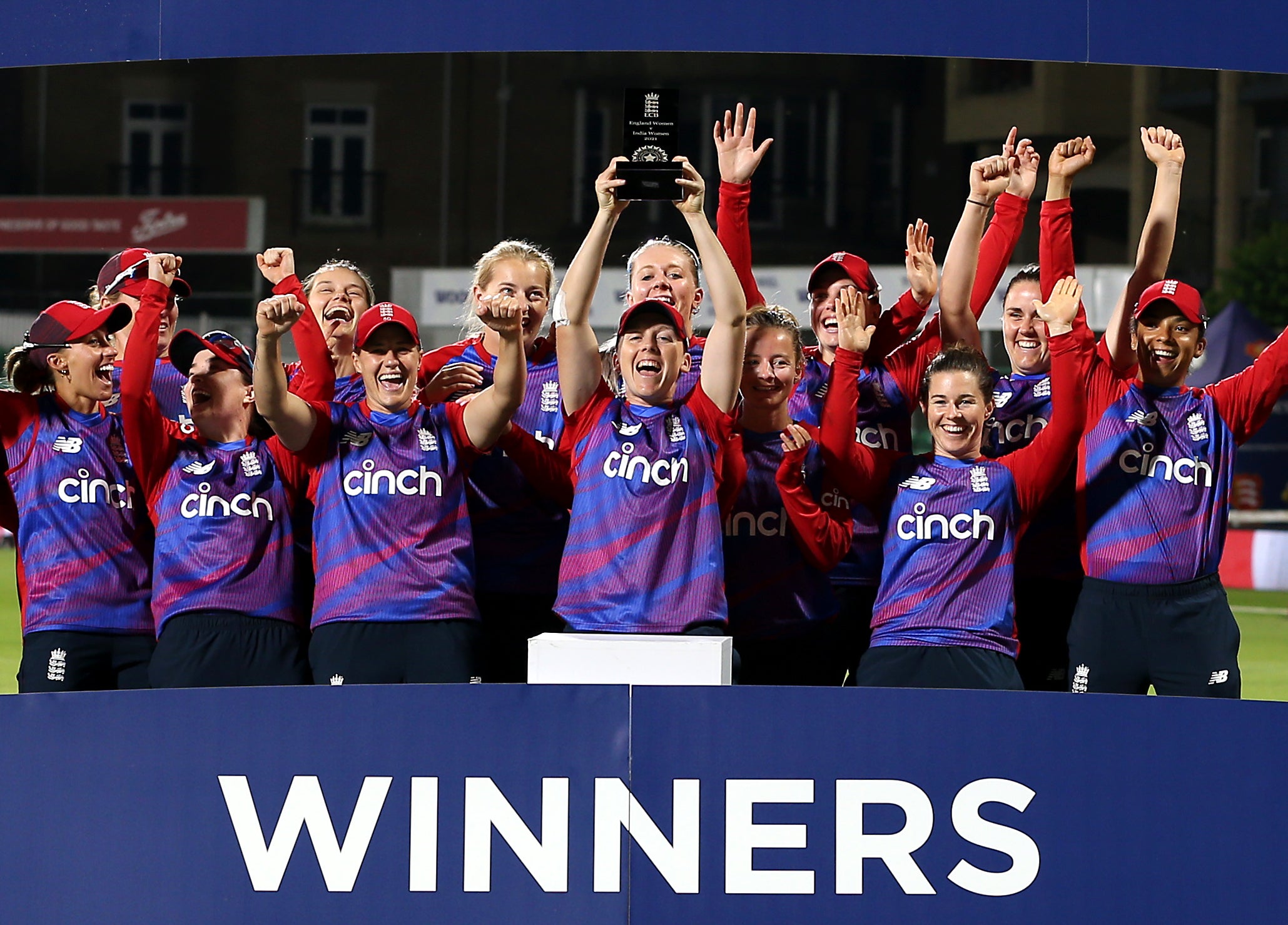 England won the multi-series