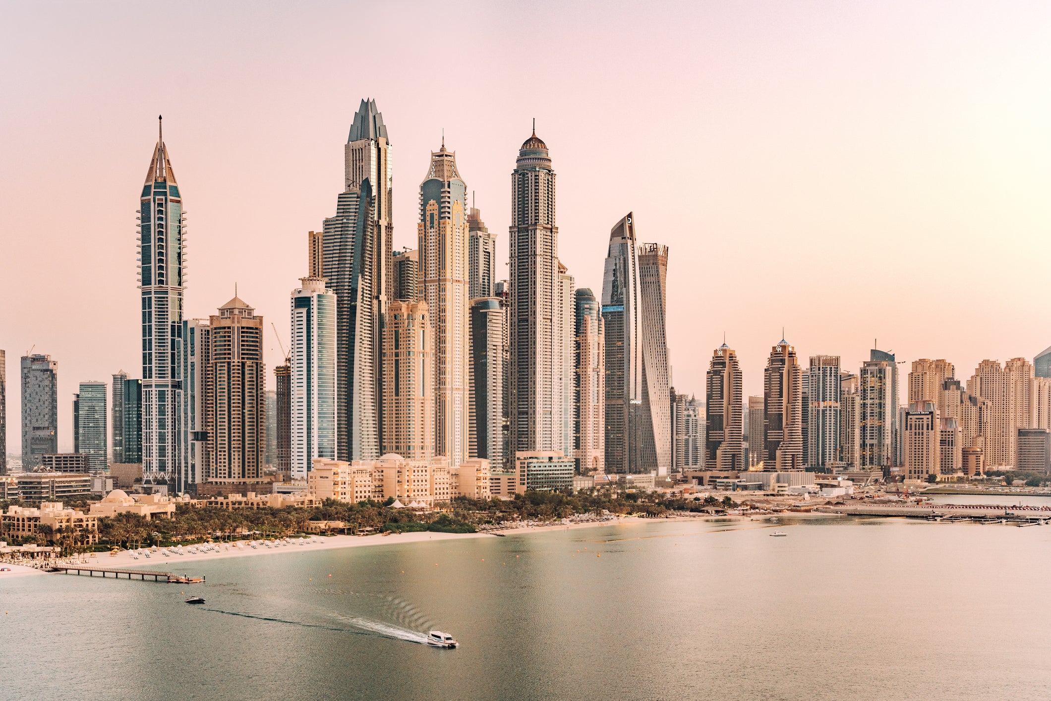 The Dubai Marina skyline