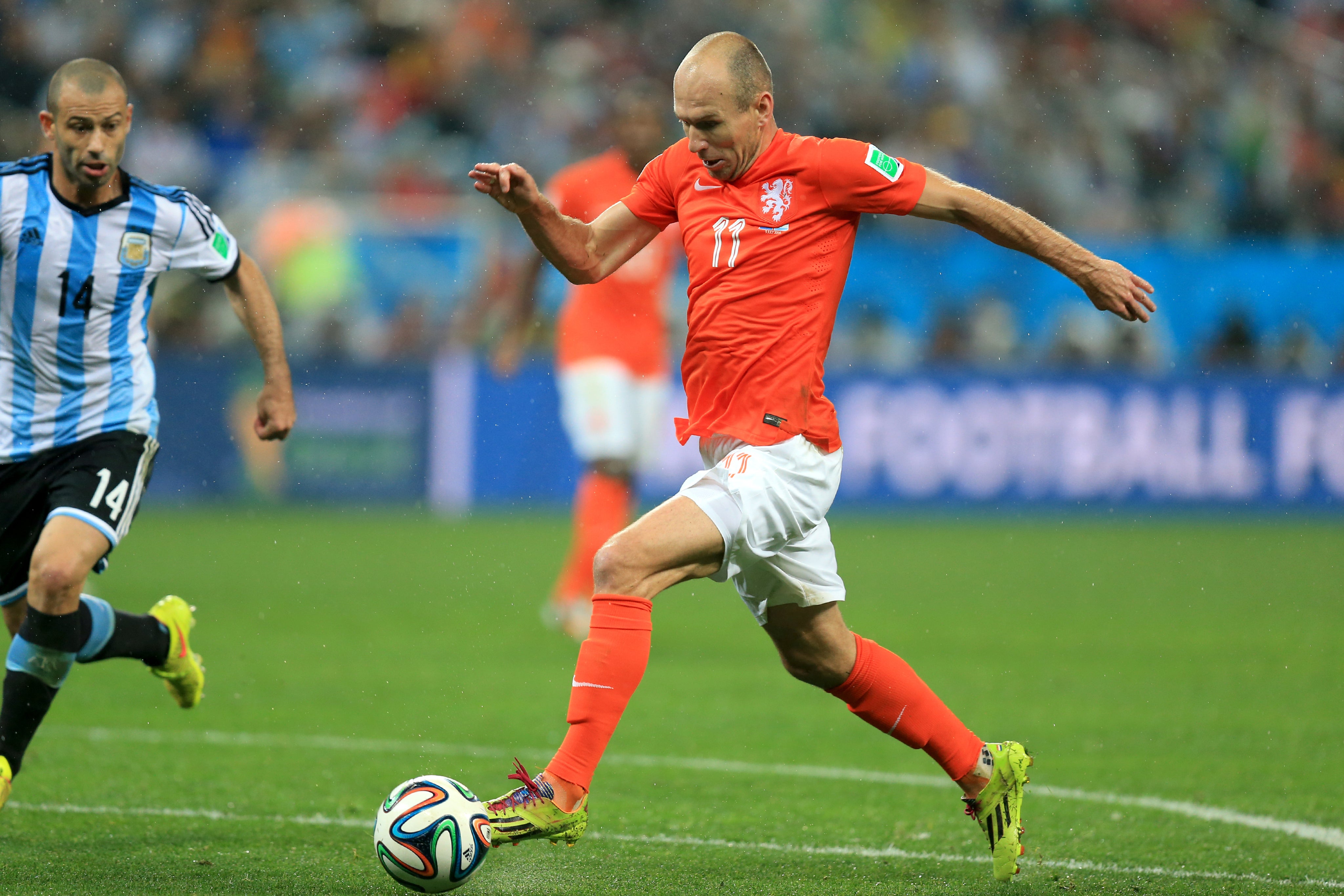 Arjen Robben in action for Holland