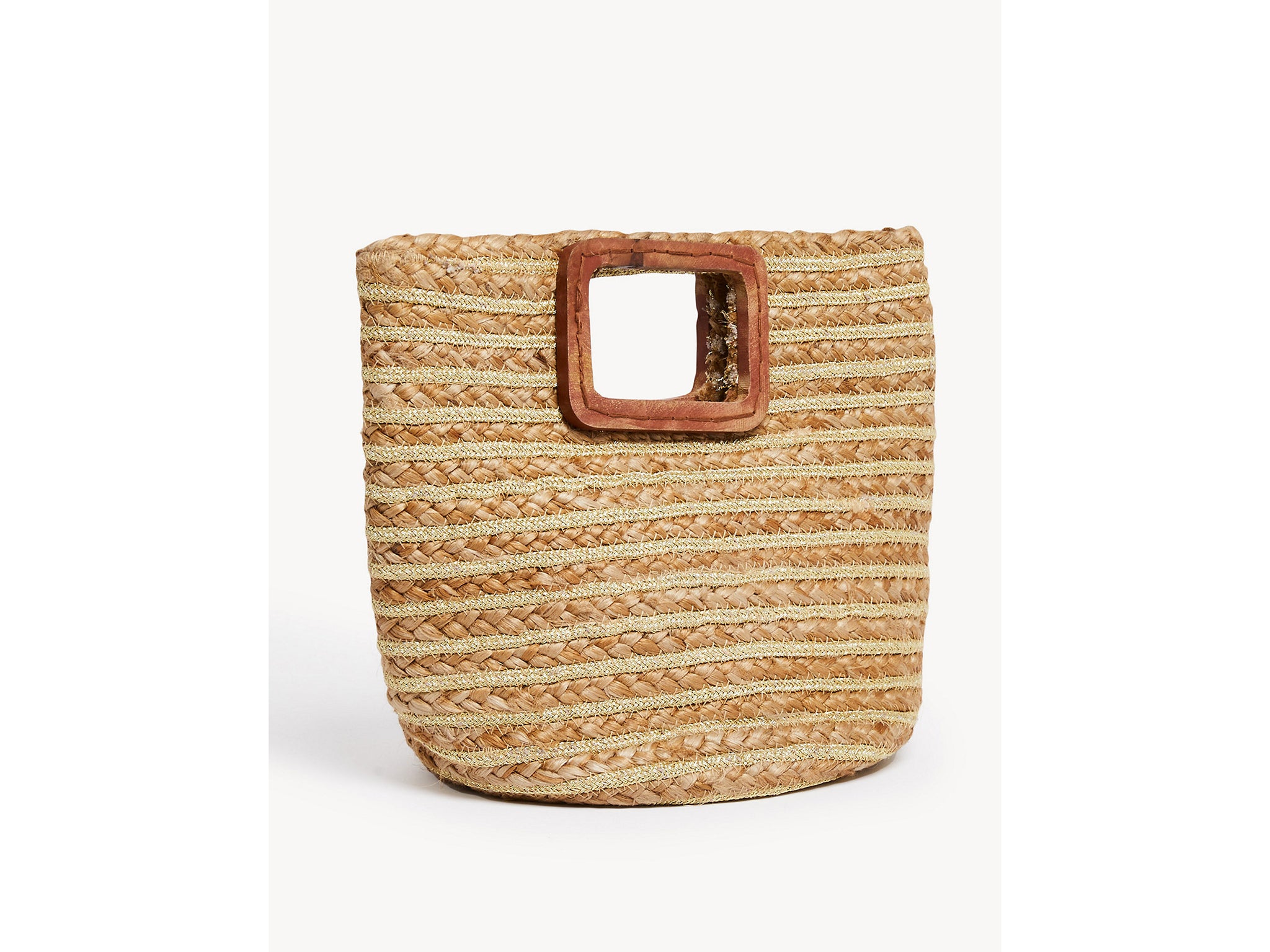 Jaeger straw bucket bag: Was £55, now £40, Marksandspencer.com