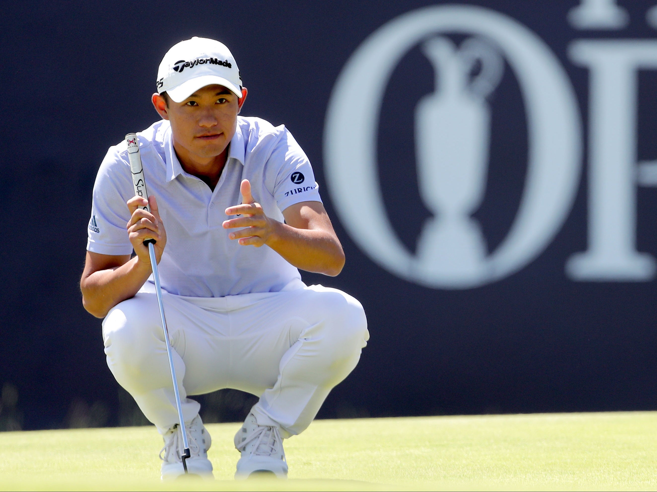 Morikawa’s birdie putt on the 18th lipped out, depriving him of equalling the course record 63