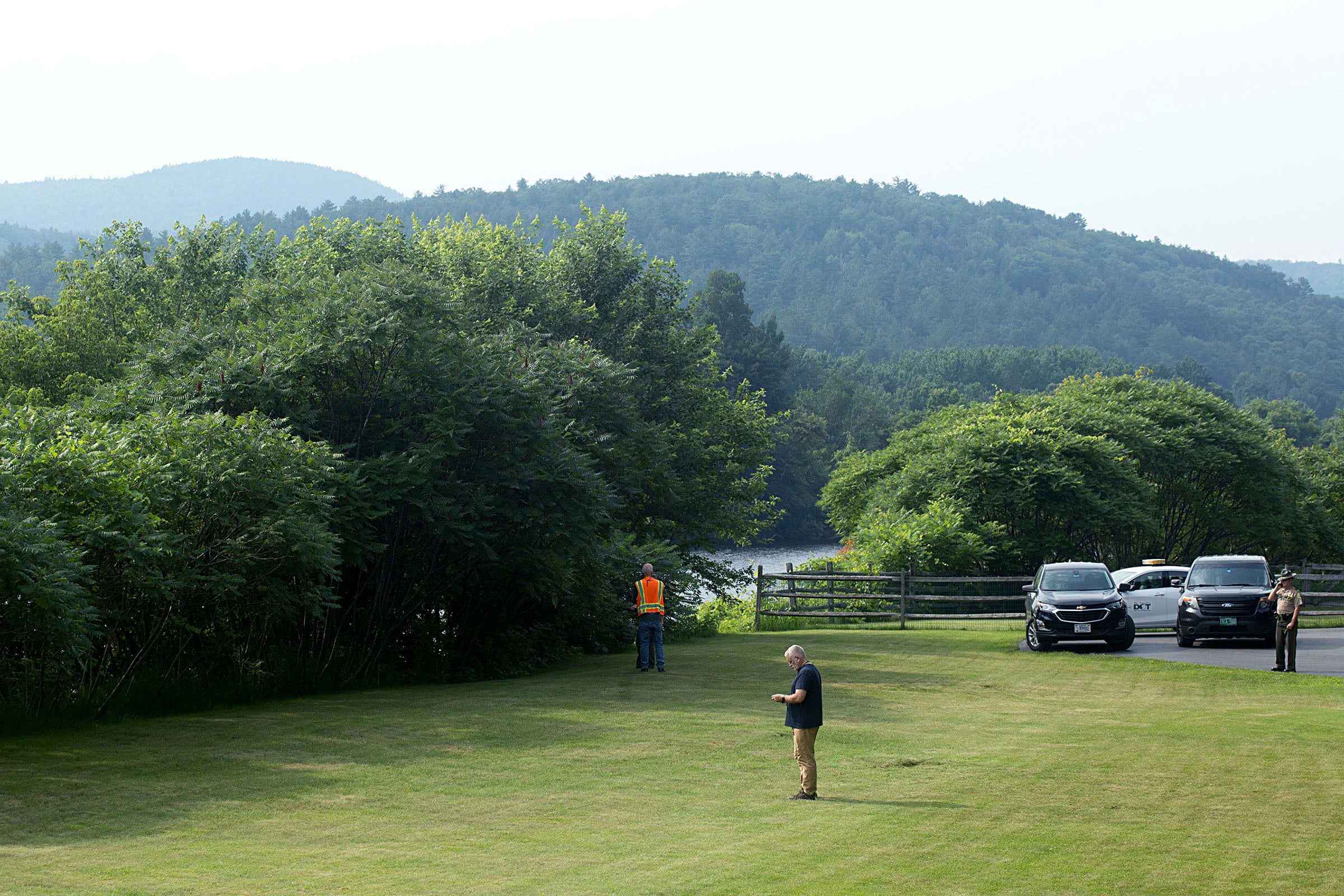 Brian Boland was pronounced dead at the scene after a hot air ballon crash