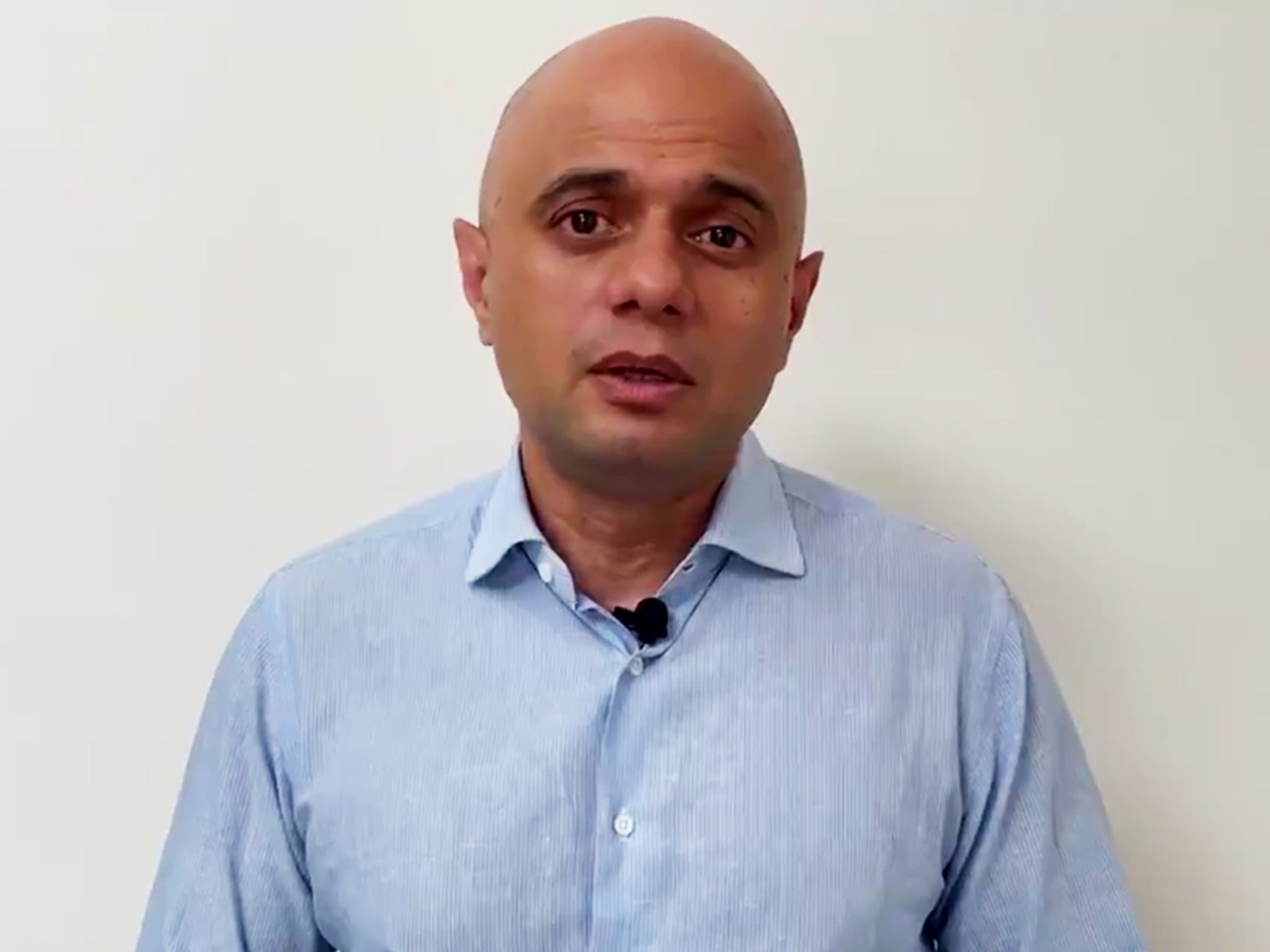 Sajid Javid, the double-vaccinated health secretary, announces he has Covid