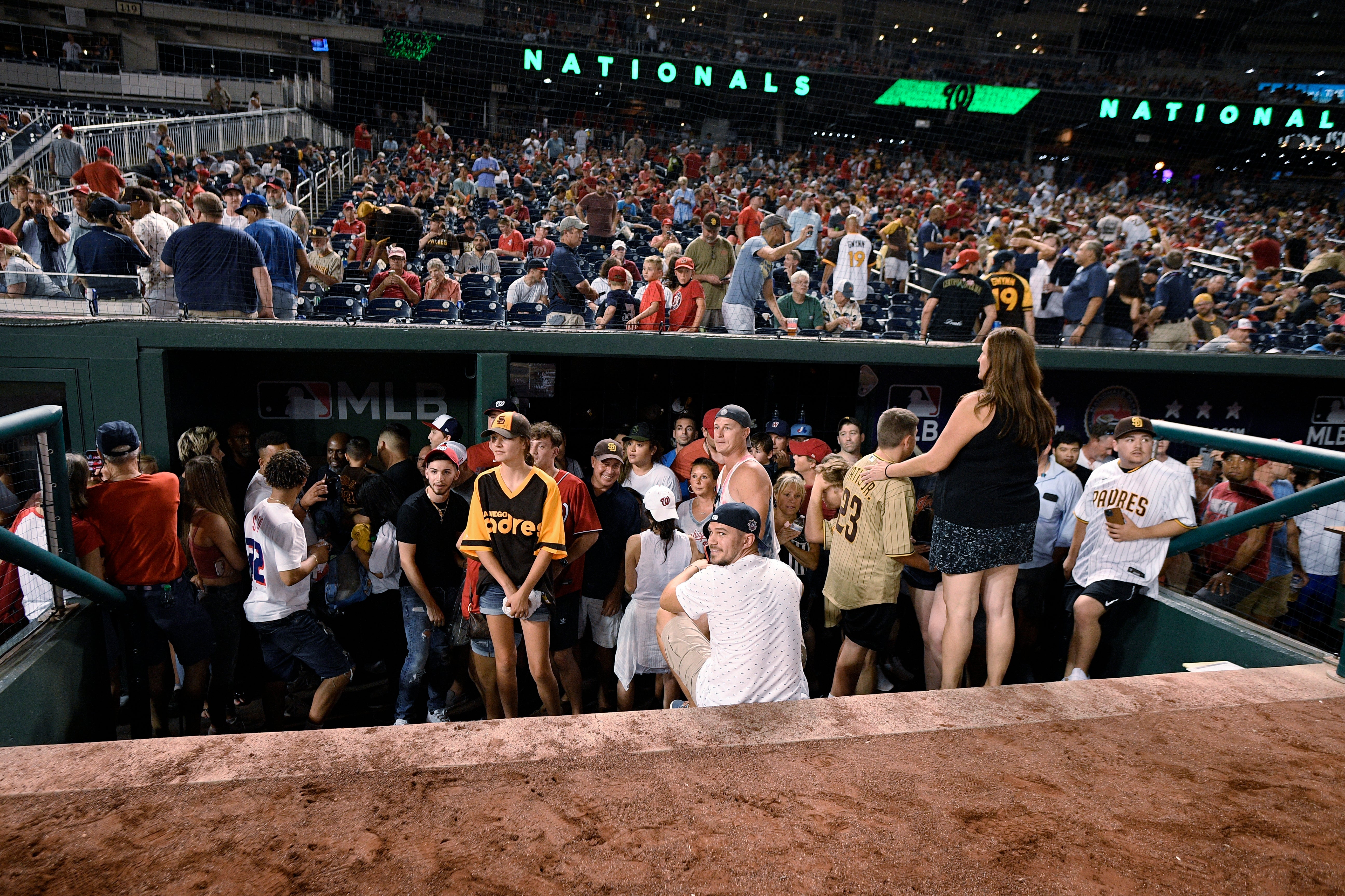 Padres Nationals Baseball