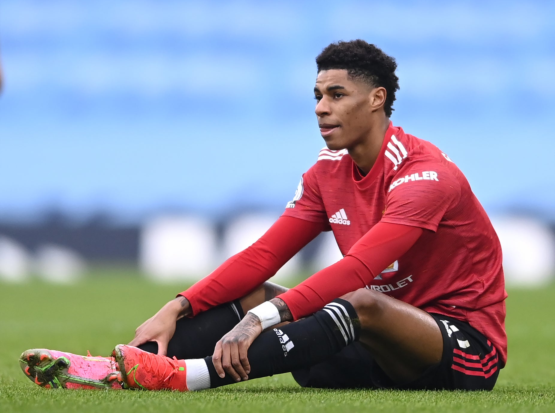 Manchester United's Marcus Rashford could have shoulder surgery before the start of next season