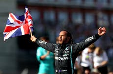 British Grand Prix result: Lewis Hamilton wins after Max Verstappen crashes on lap one in clash with rival