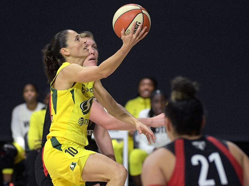 Sue Bird in action for Seattle Storm