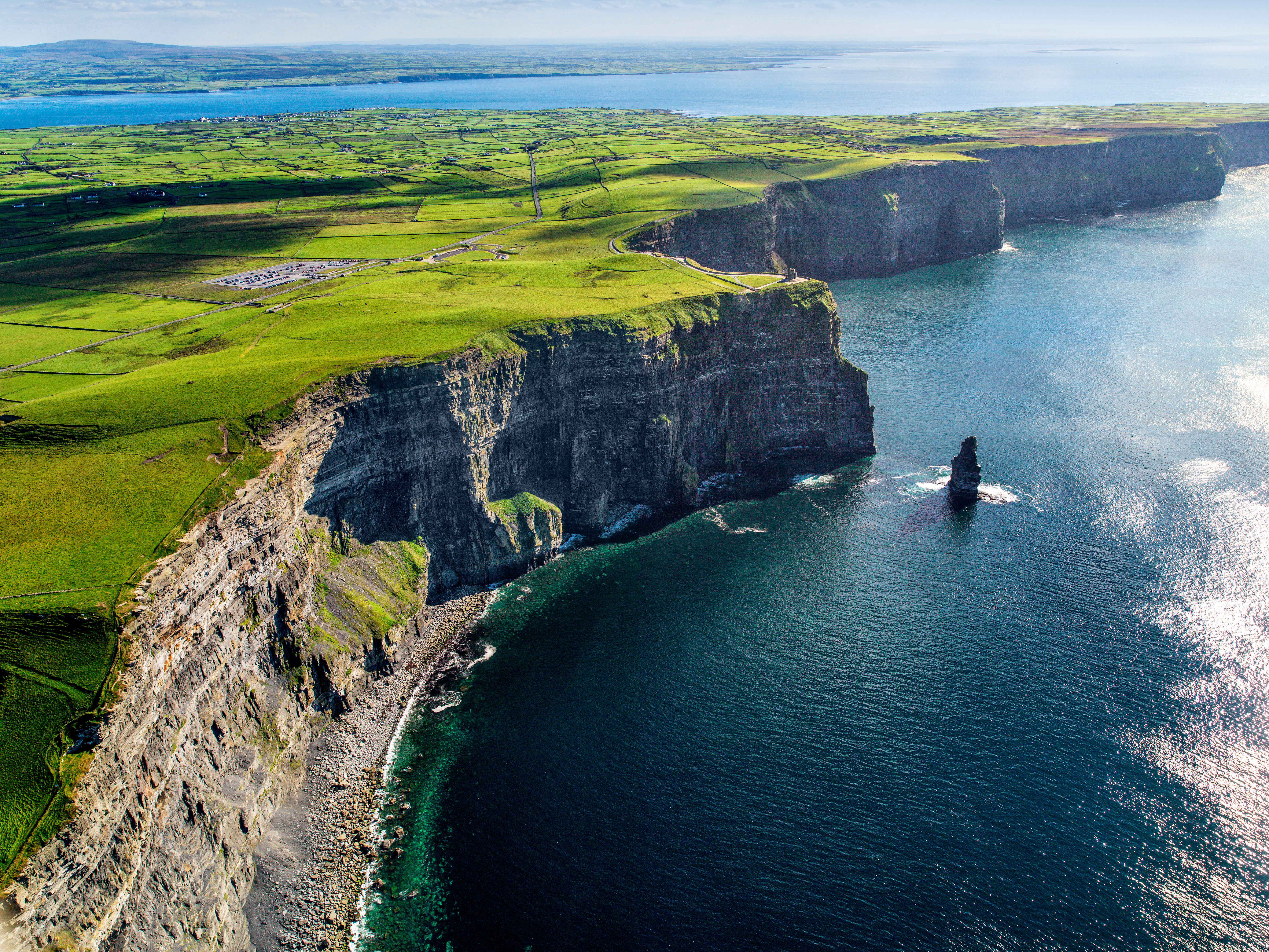 Aerial cliffs of Moher Clare Ireland (Alamy/PA)