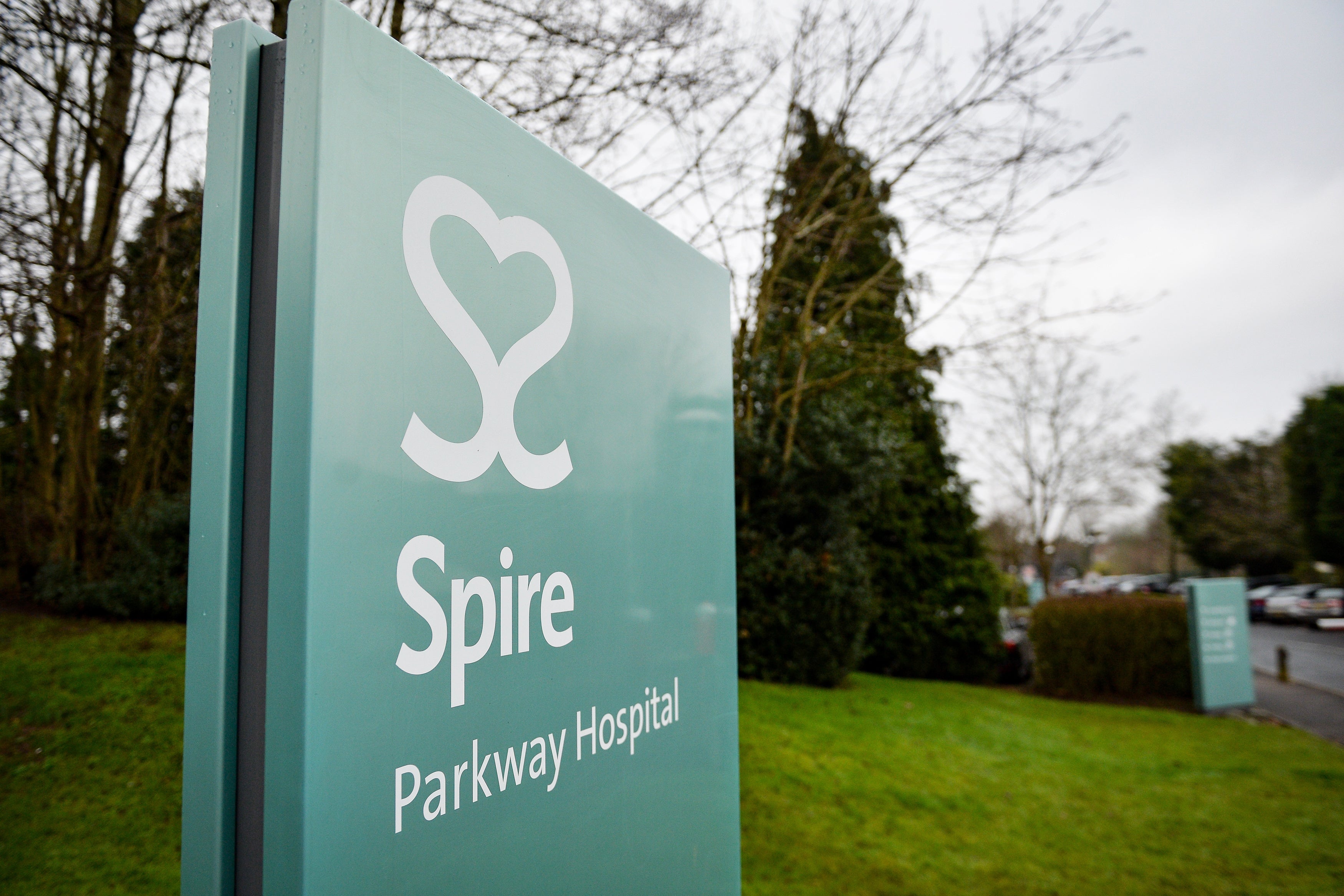 Spire Healthcare sign