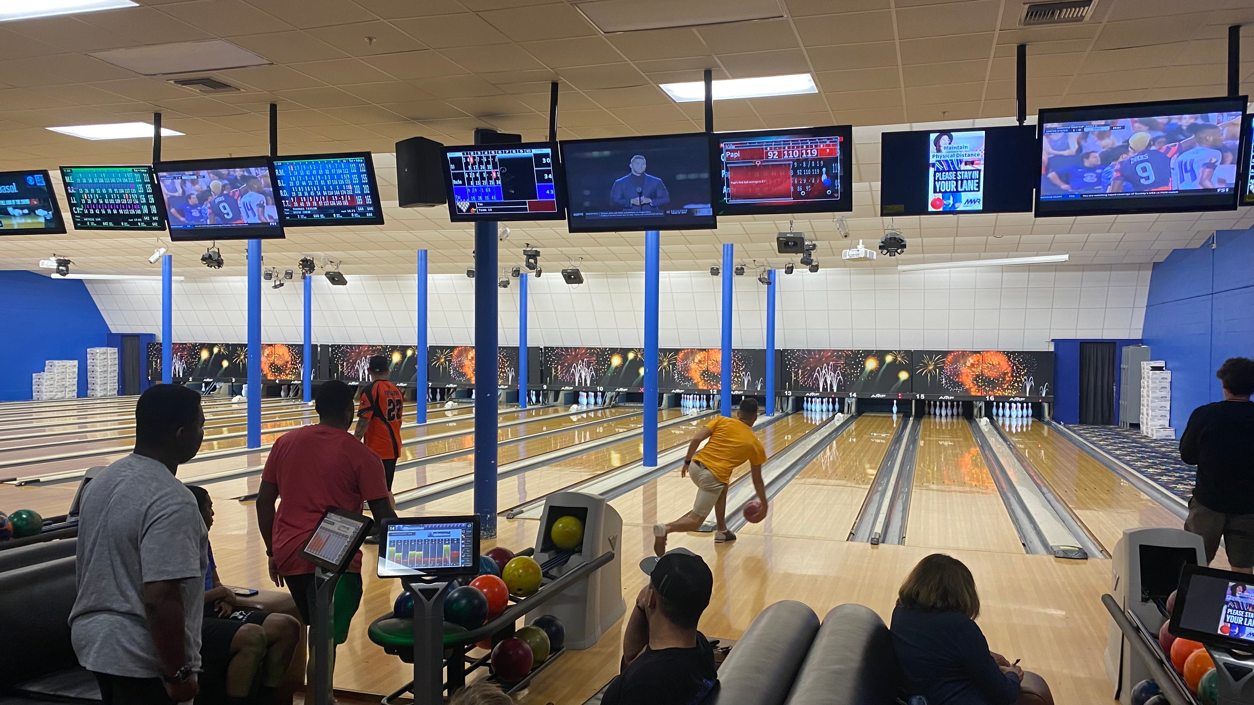 A bowling alley at Guantánamo Bay Naval Base, Cuba