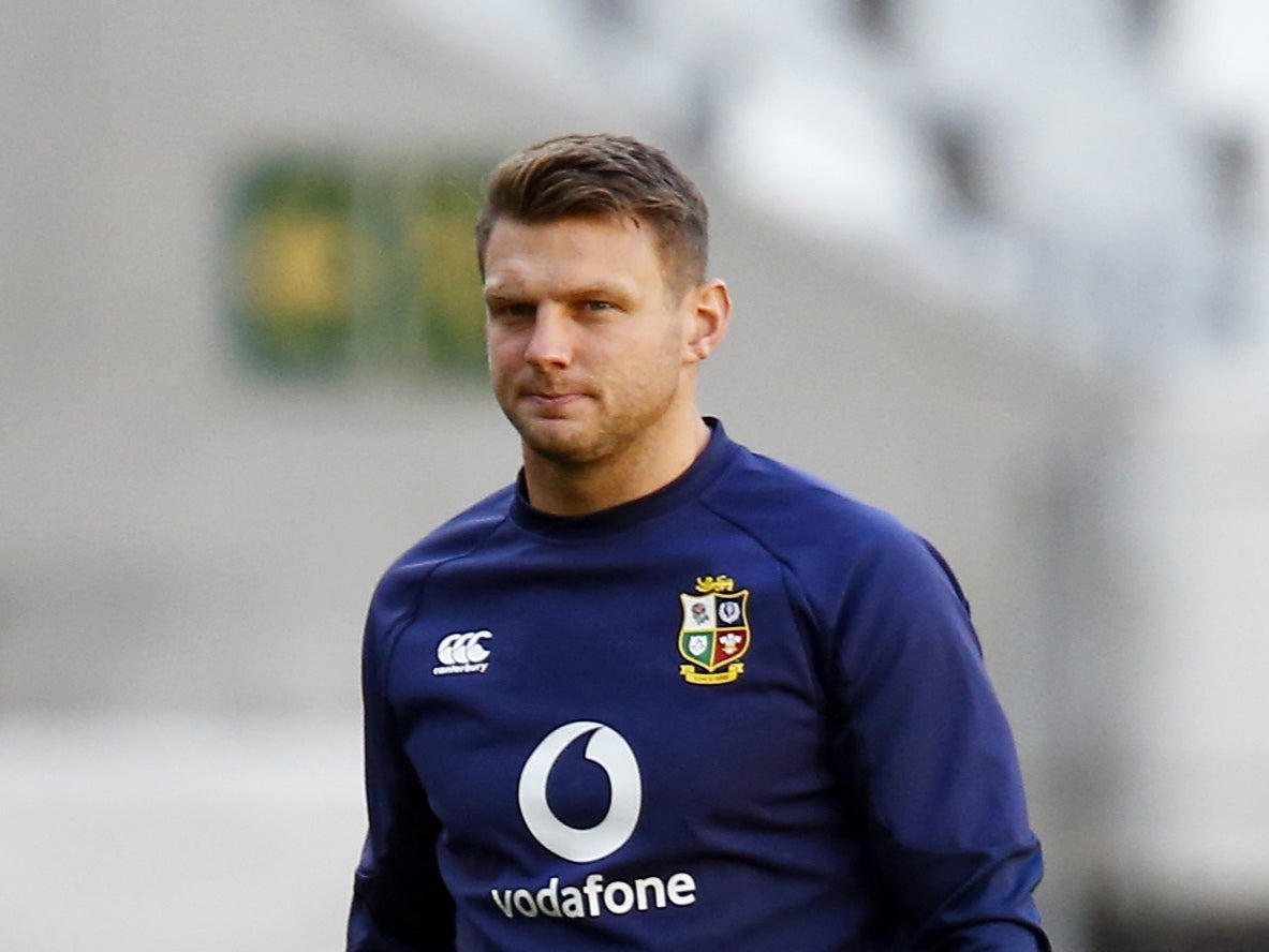 Dan Biggar during a training session