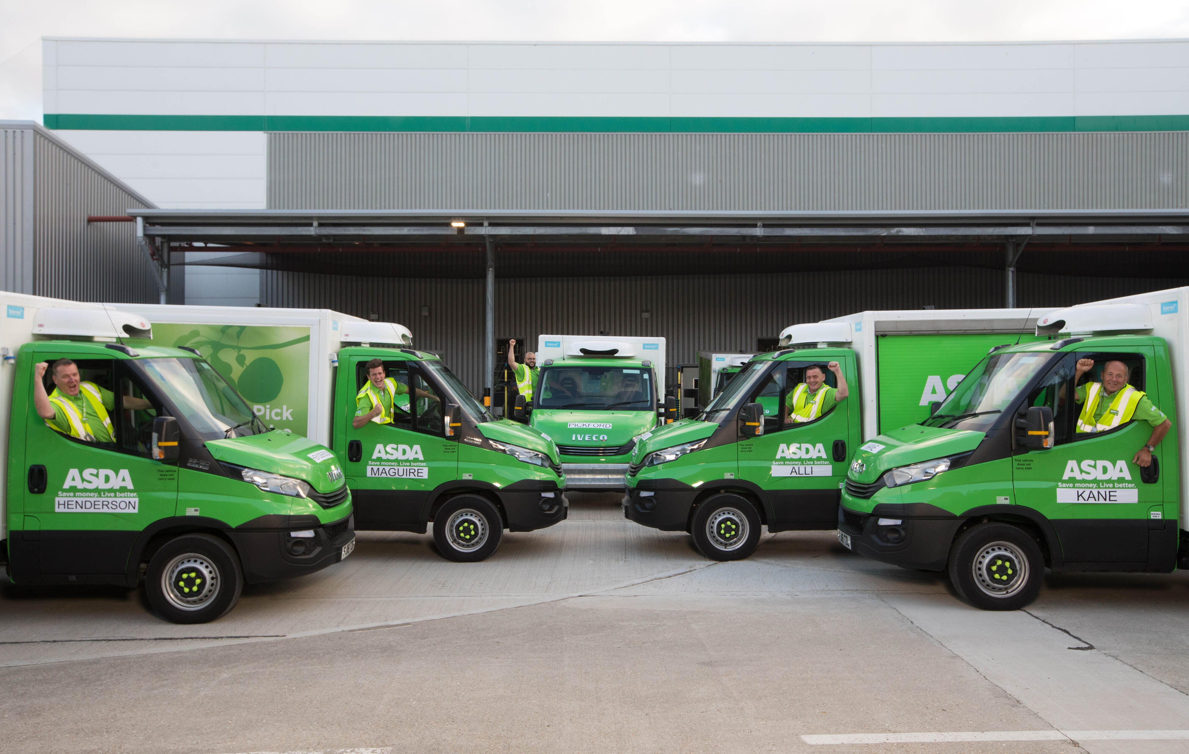 Asda delivery vans