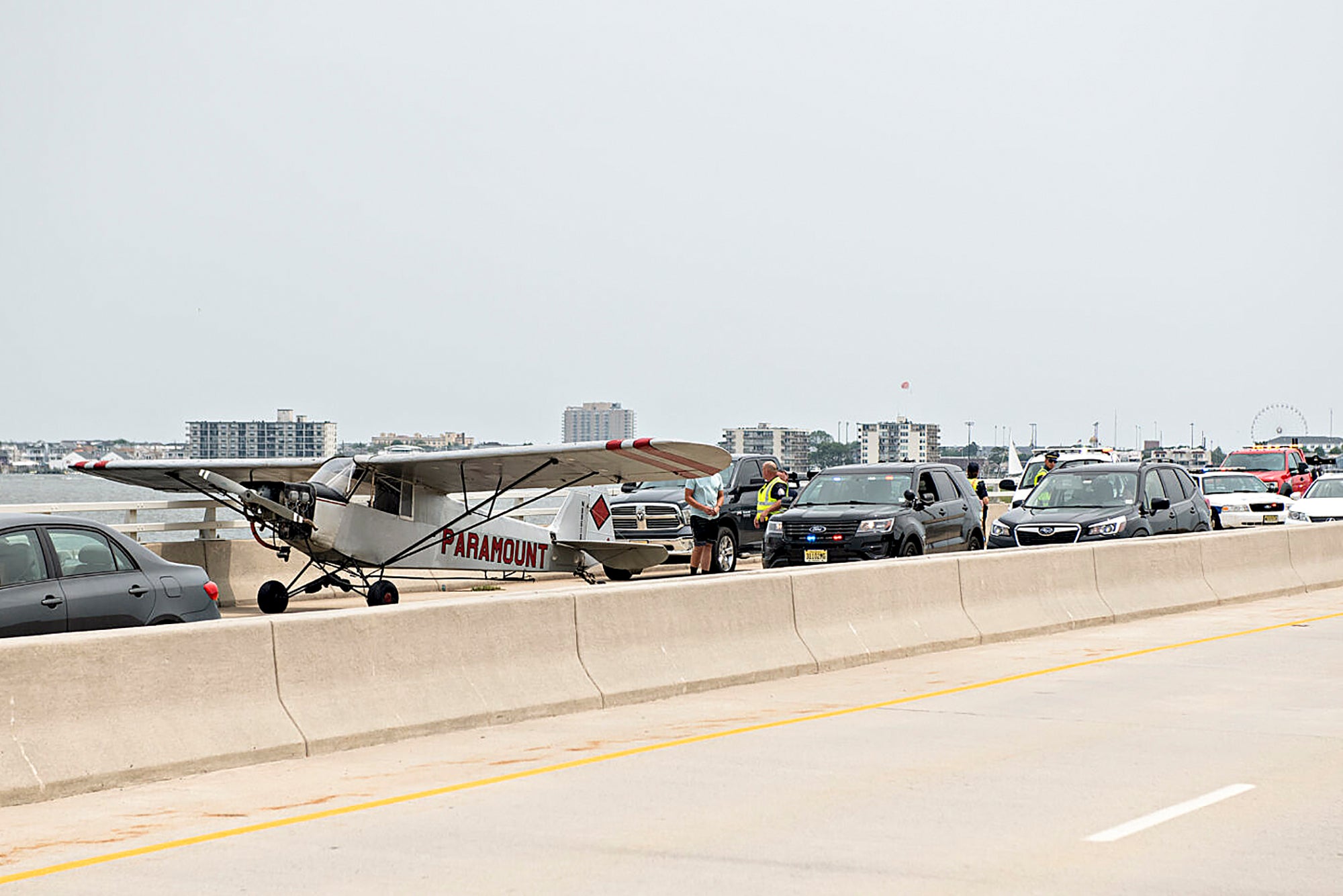 Plane Lands on Bridge