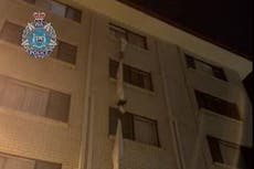 Man escapes from hotel quarantine by tying bedsheets together and climbing from fourth-floor window