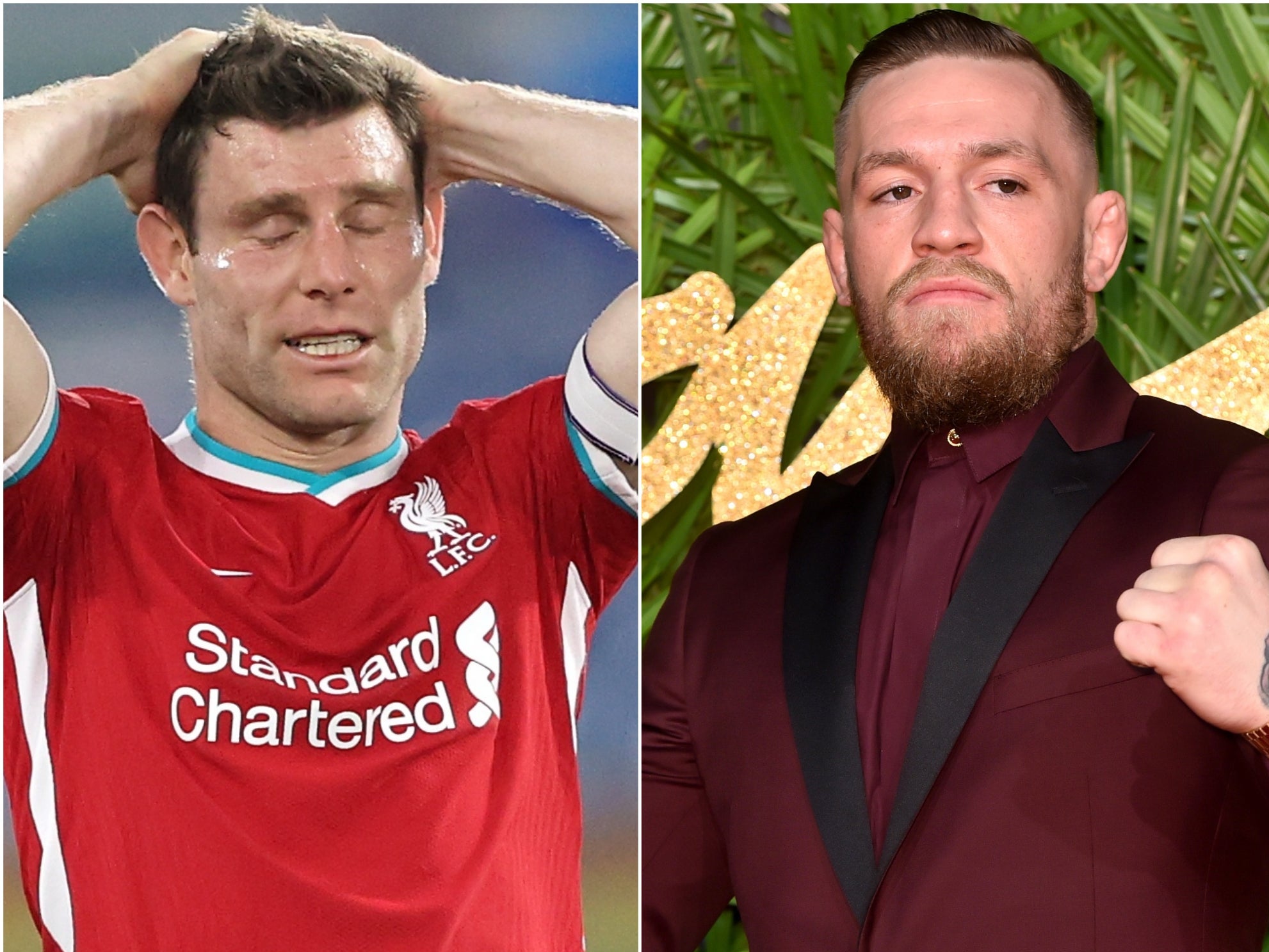 James Milner and Conor McGregor