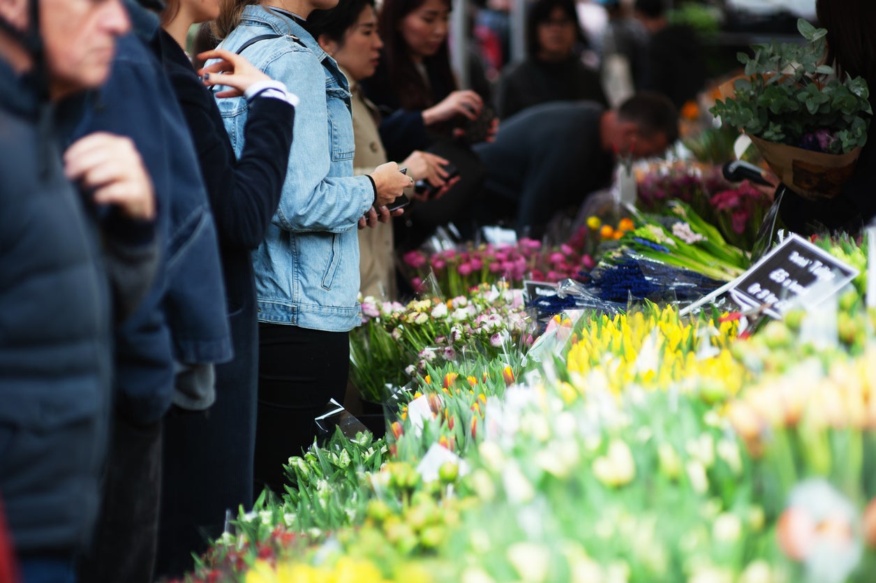 Check out the blooms at Columbia Road Flower Market