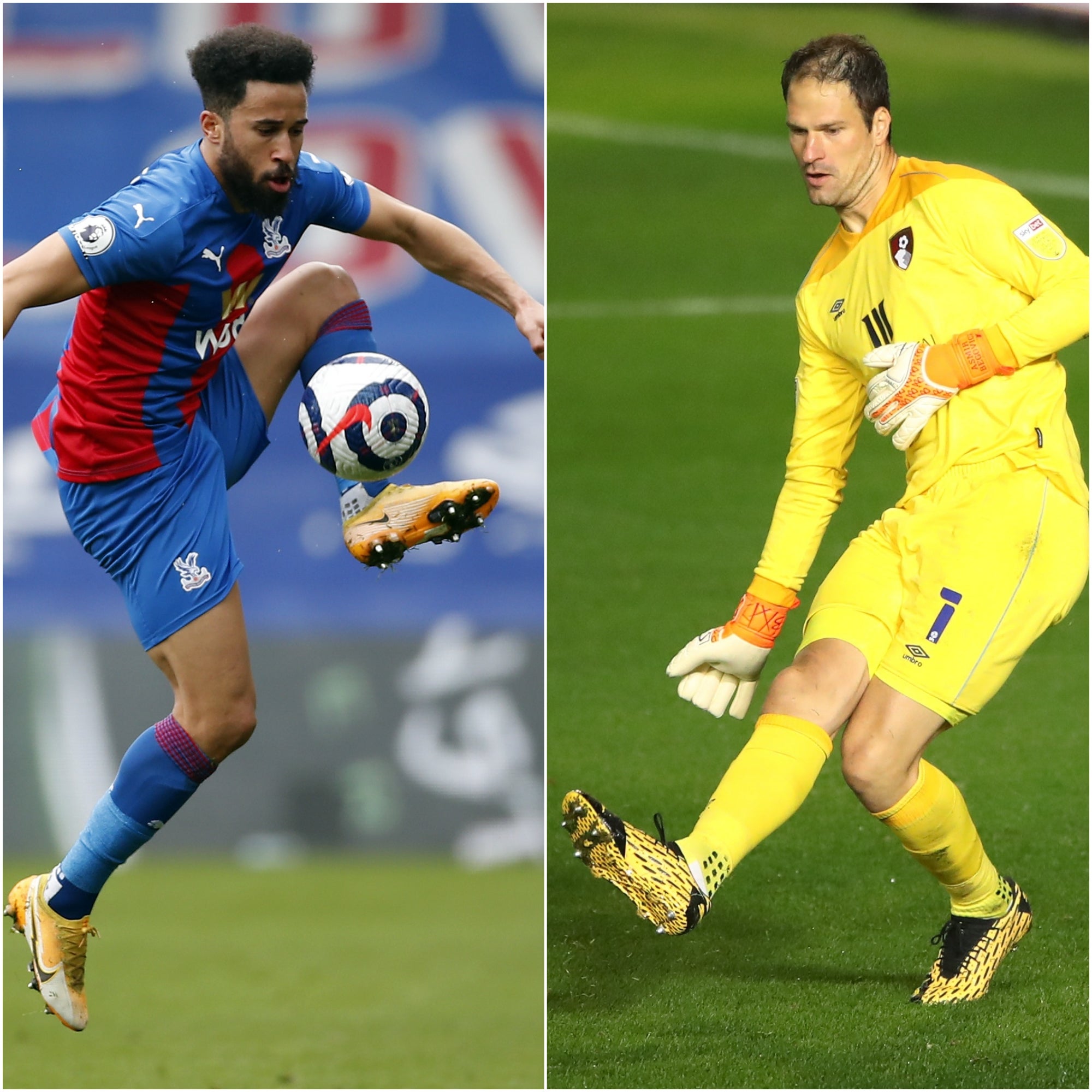 Andros Townsend, left, and Asmir Begovic