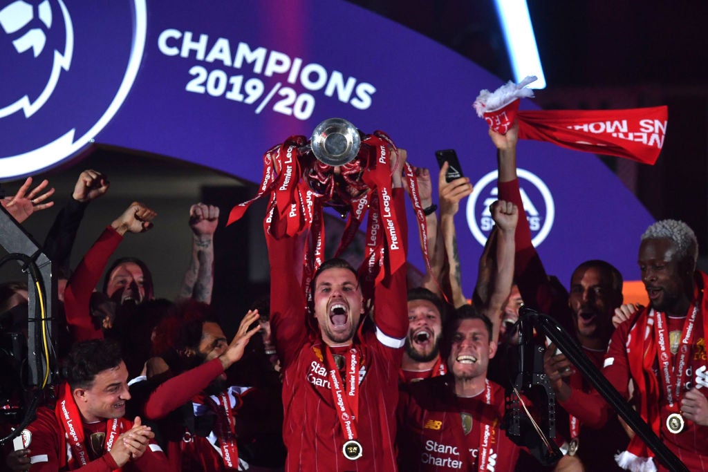 Henderson captained Liverpool to their first league title in 30 years