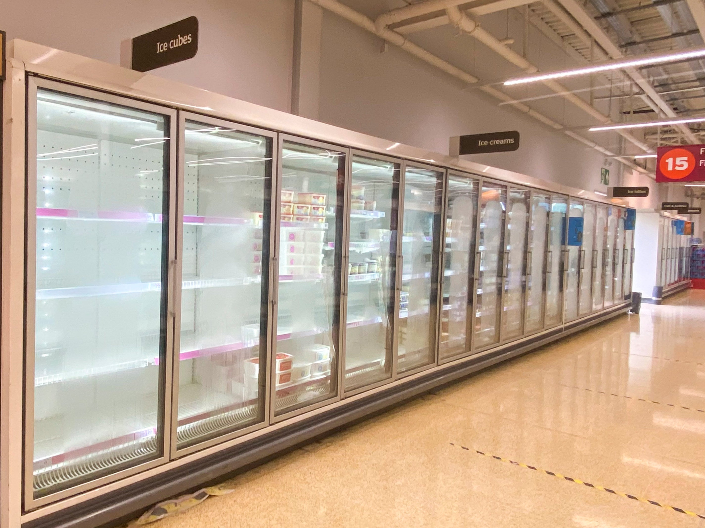 Supermarkets have suffered staffing shortages that have affected shop supplies