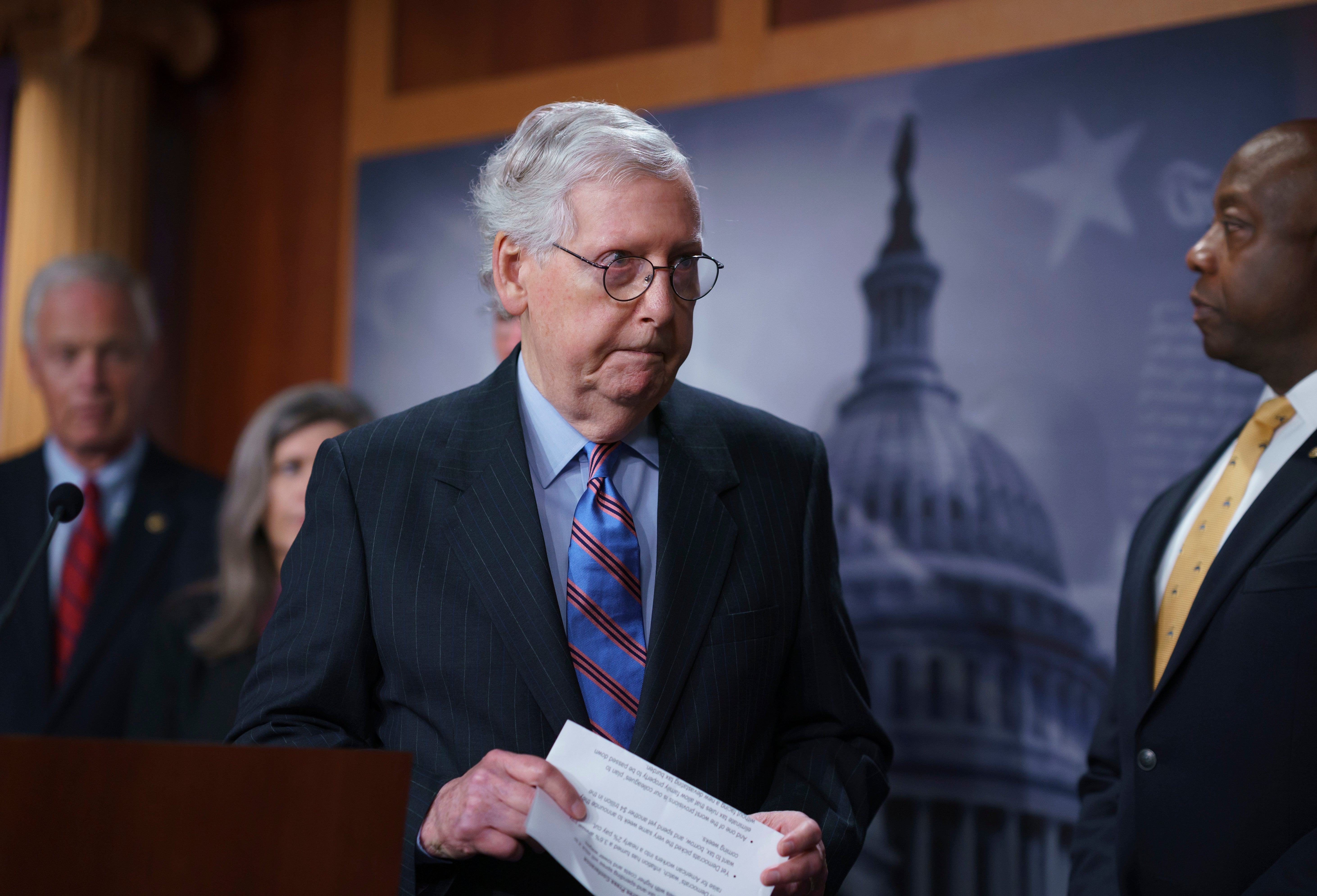 Senate Minority Leader Mitch McConnell.