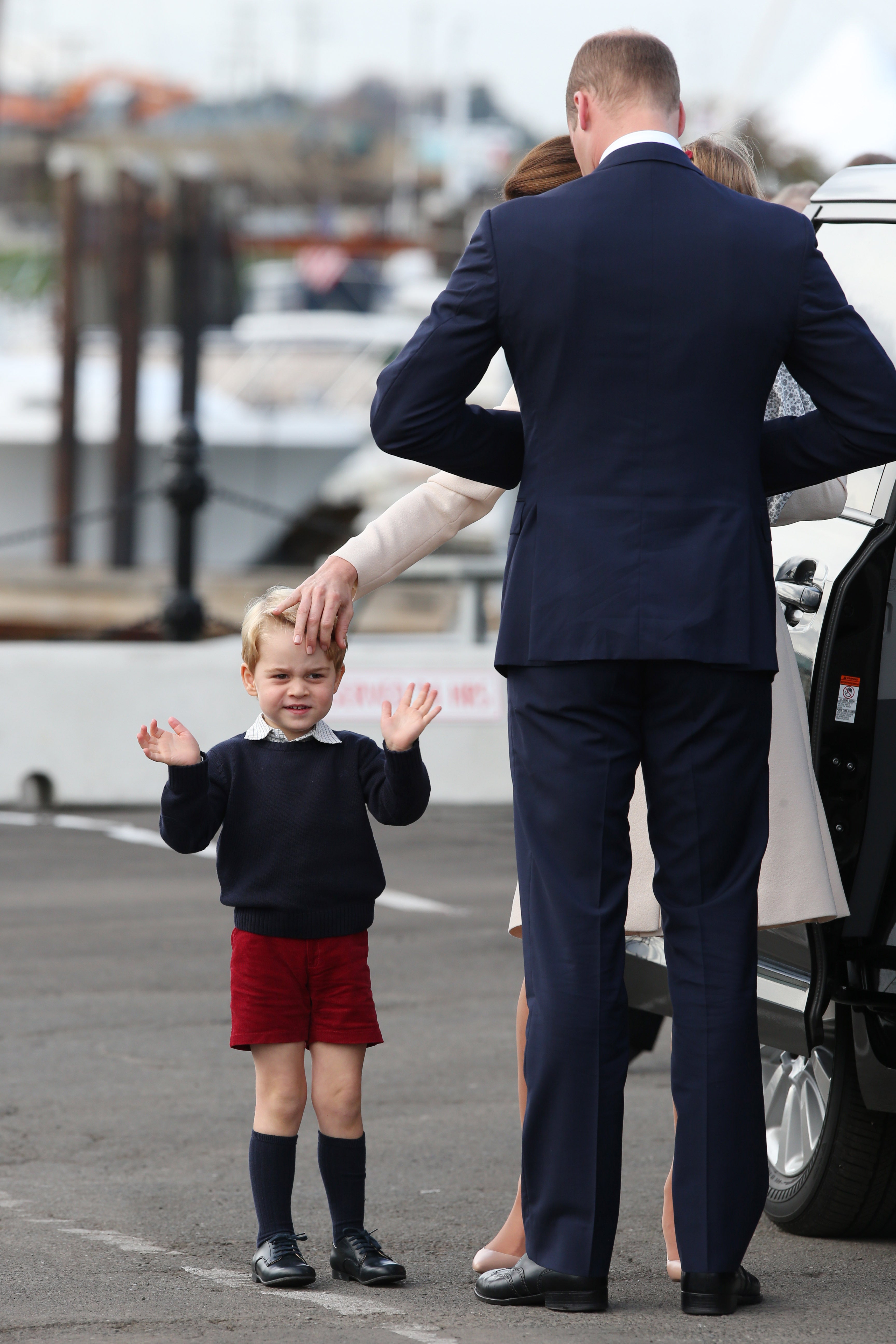 The Duke and Duchess of Cambridge and Prince George during the Royal Tour of Canada (Andrew Milligan/PA)