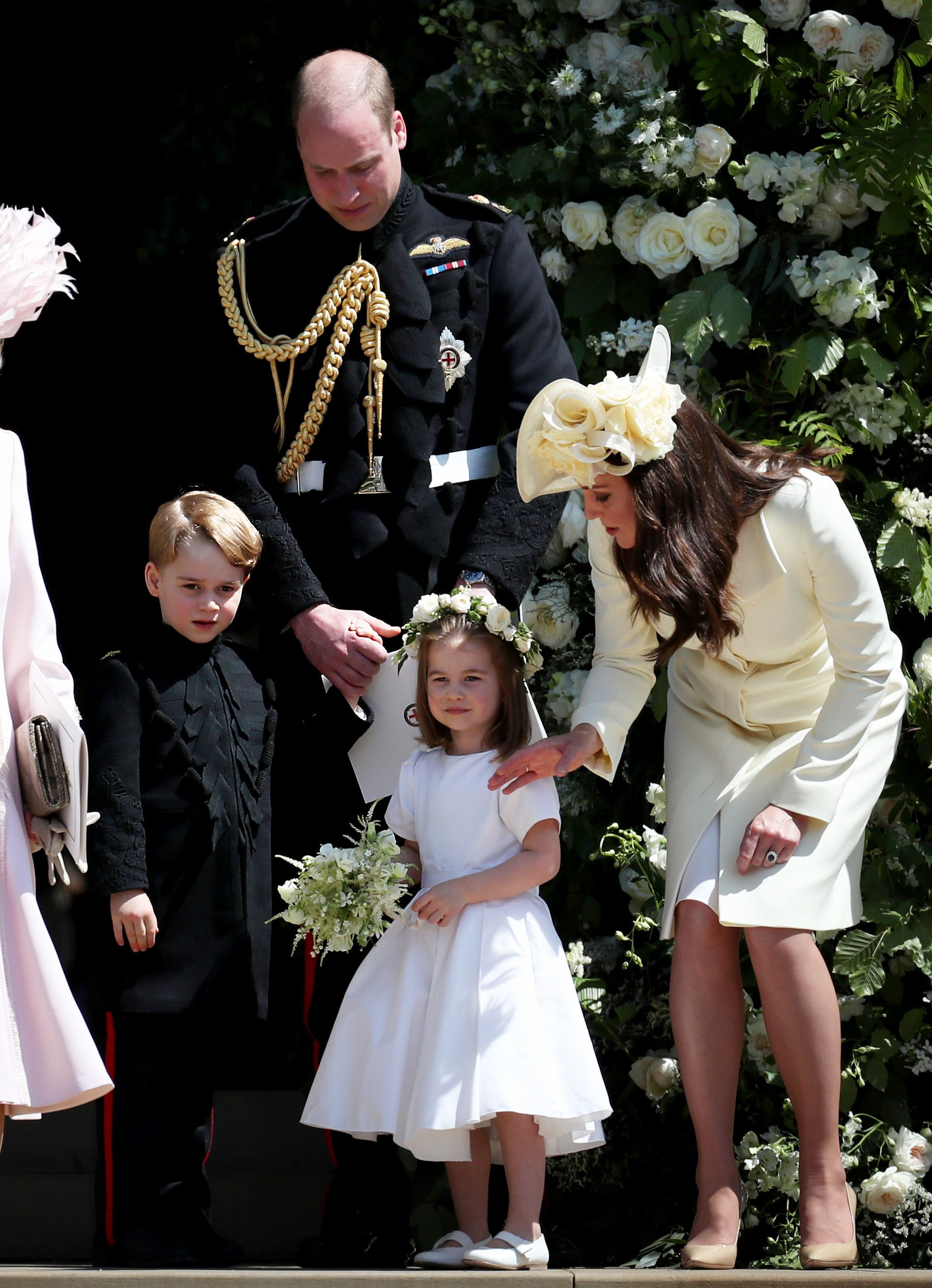 At Windsor Castle for the wedding (Andrew Matthews/PA)