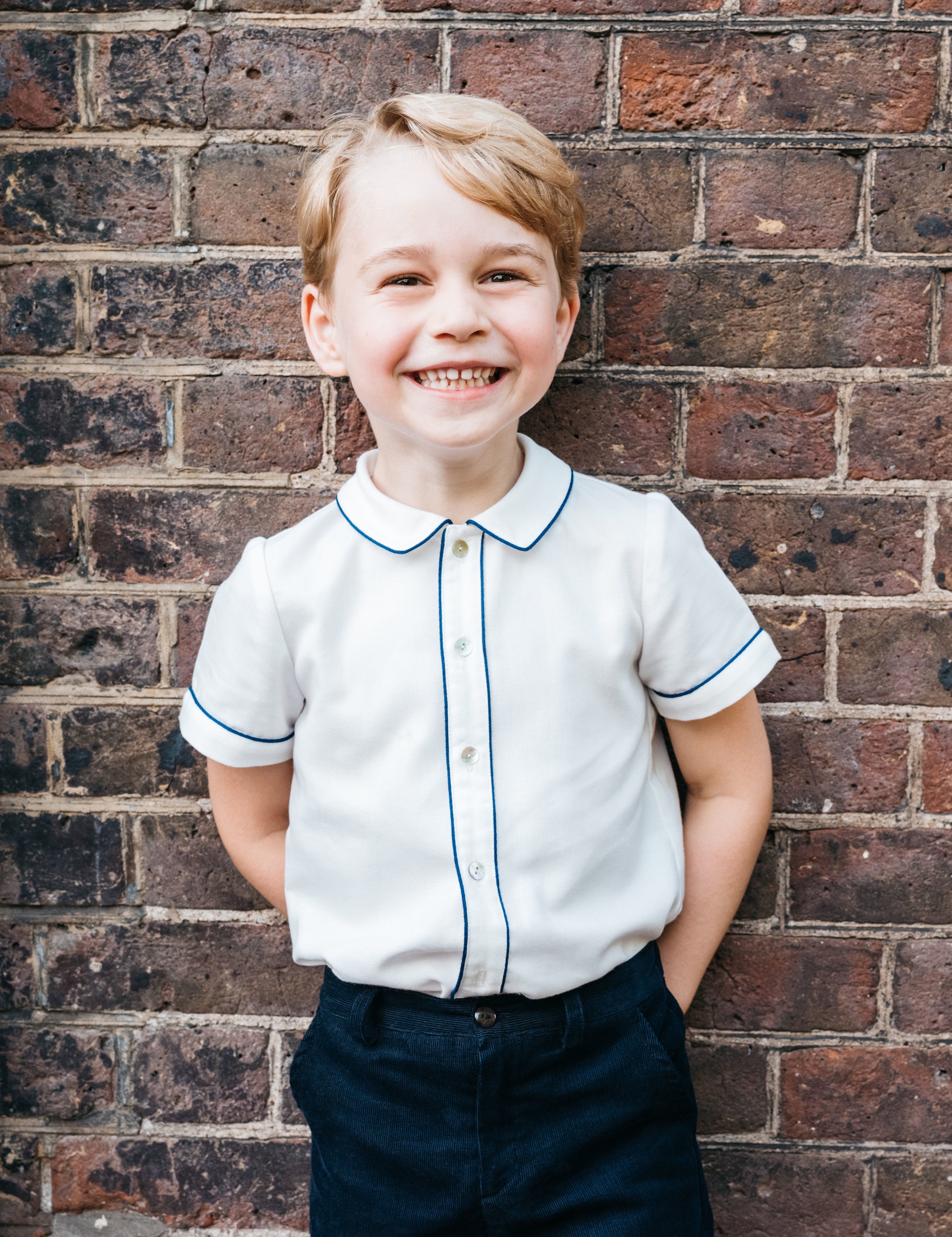 Prince George on his fifth birthday (Matt Porteous/PA)