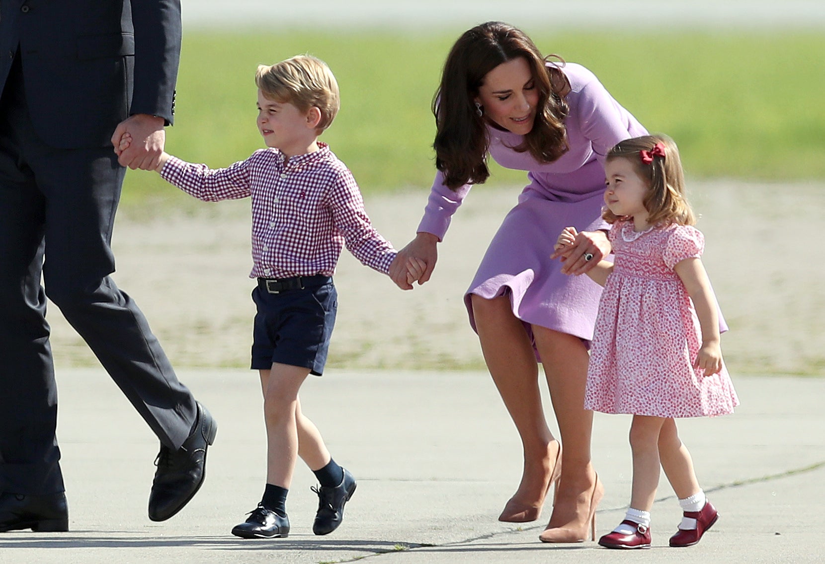 The family in Hamburg, Germany (Jane Barlow/PA)