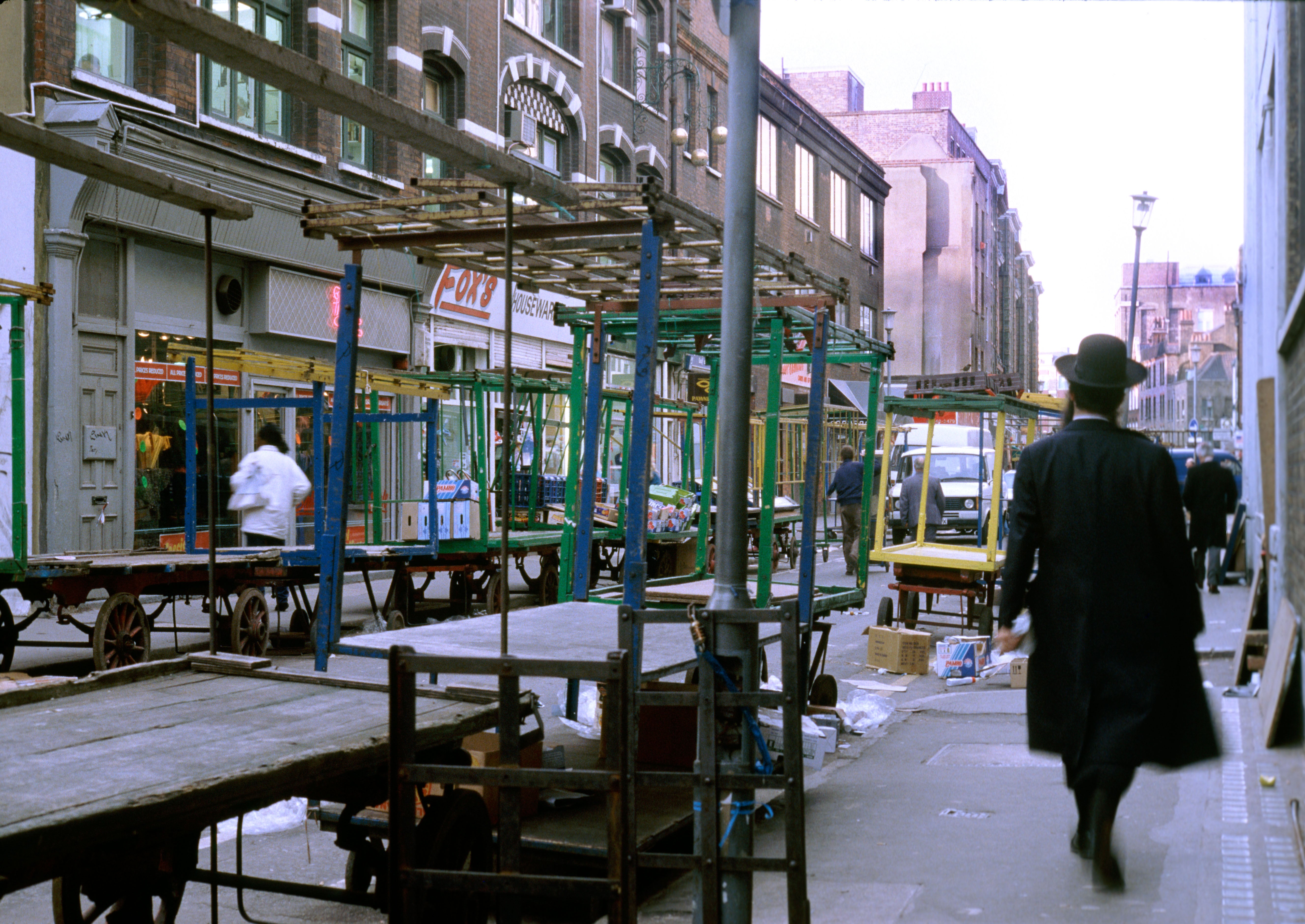 Leather lane market,1989: among north London’s Orthodox Jews football fandom was a guilty pleasure