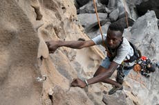 Coastal erosion threatens Senegal’s rock climbing clique