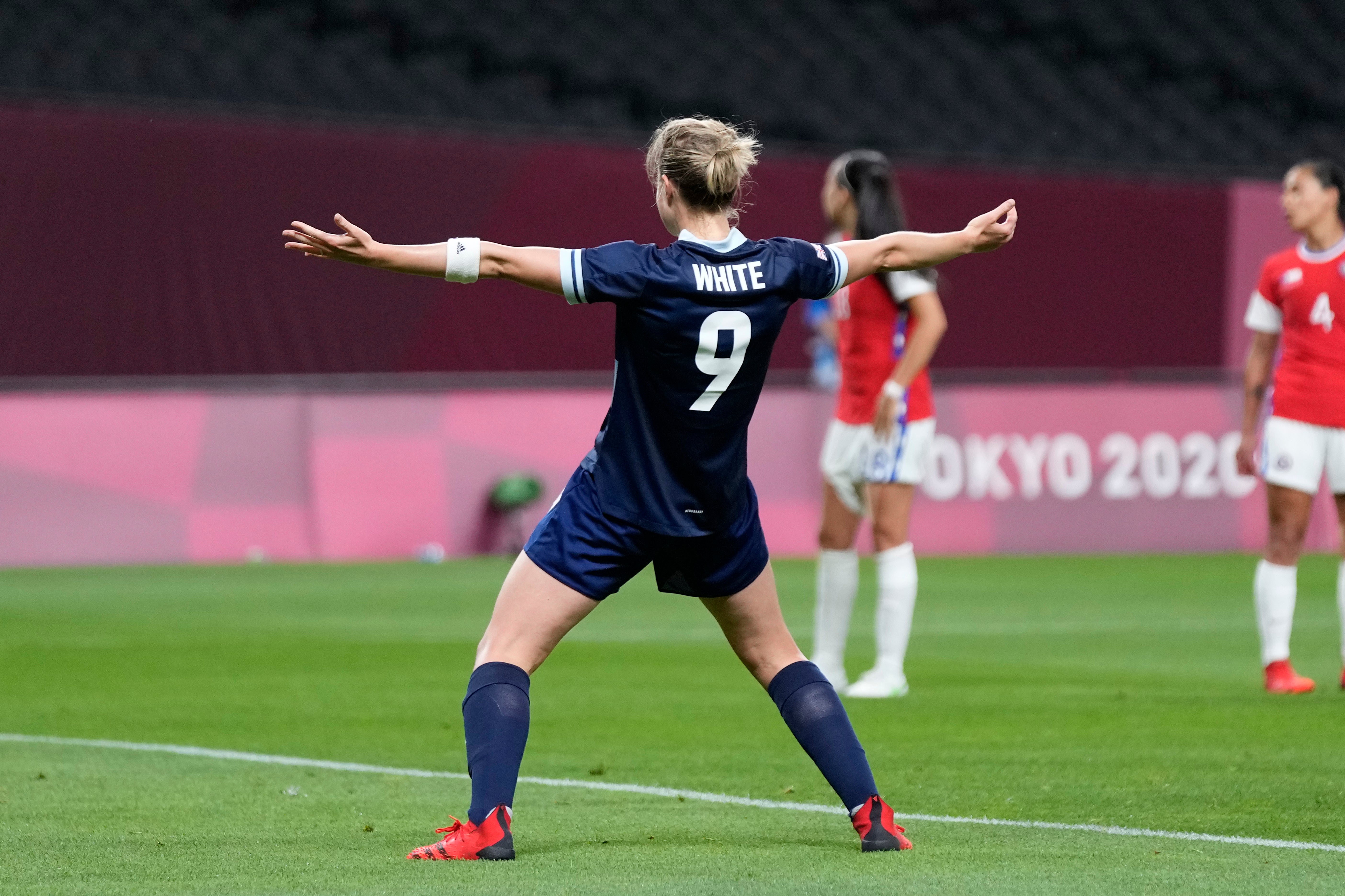 Ellen White scored twice against Chile (Silvia Izquierdo/AP)