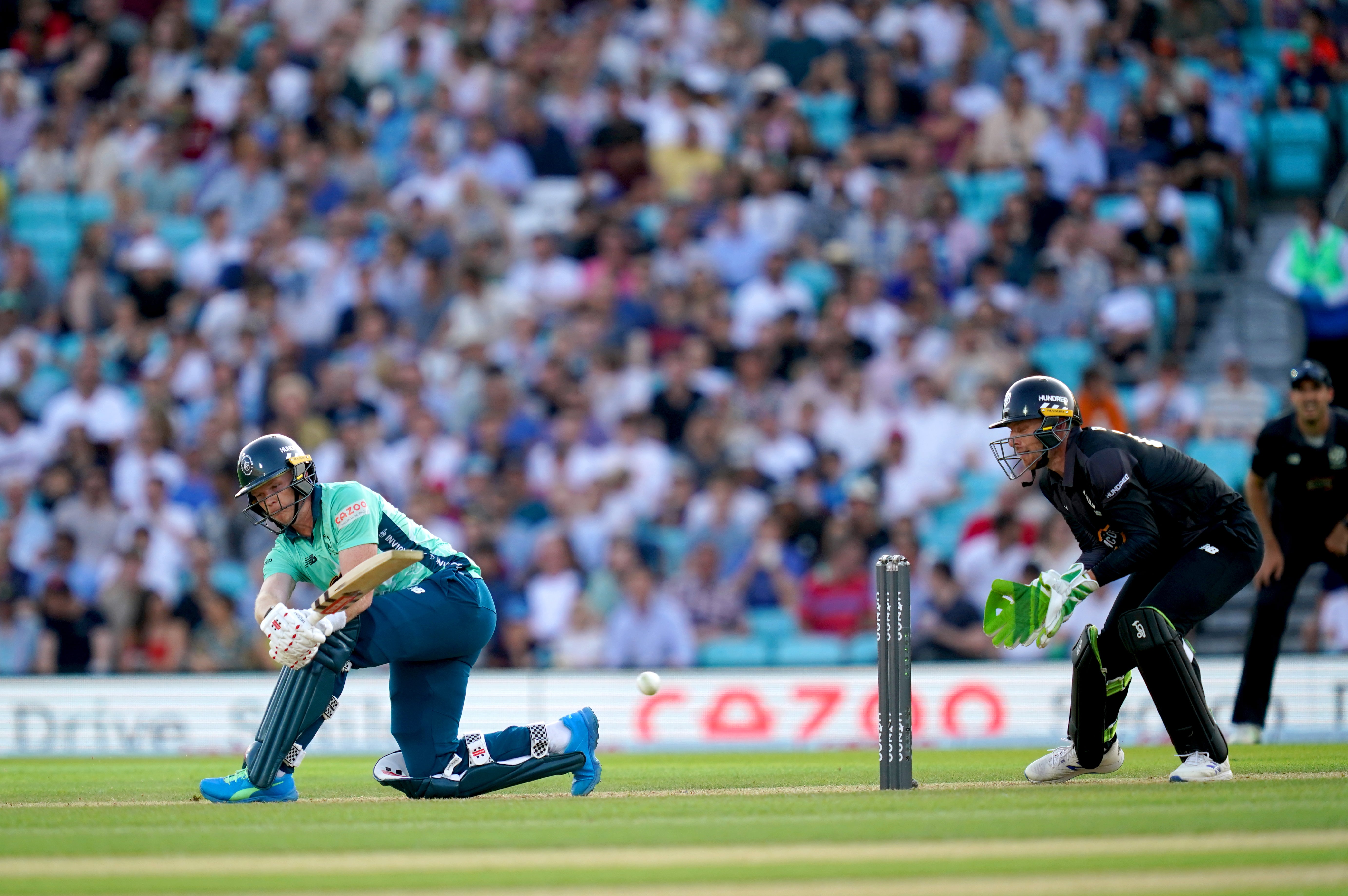 Sam Billings excelled in front of over 18,000 fans (John Walton/PA)