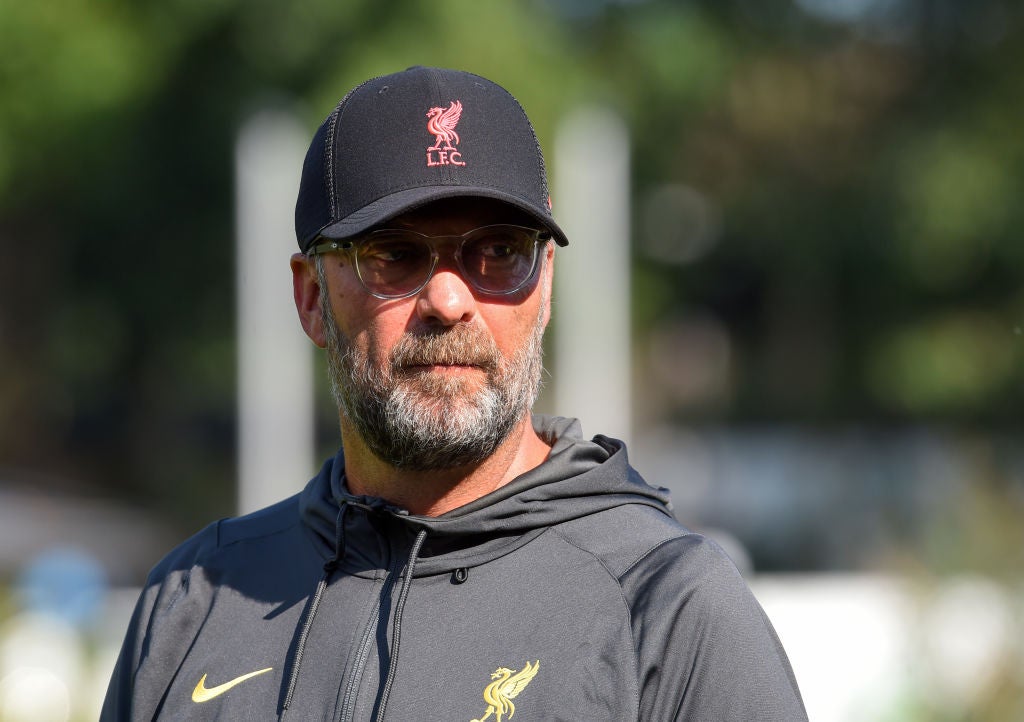 Jurgen Klopp before Liverpool’s pre-season draw with Wacker Innsbruck in Austria