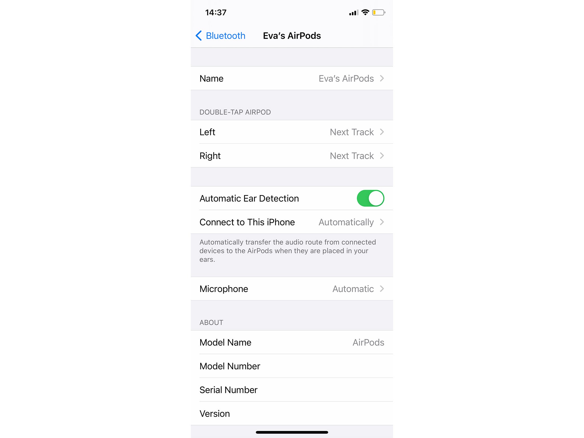 Default settings can be changed using your mobile