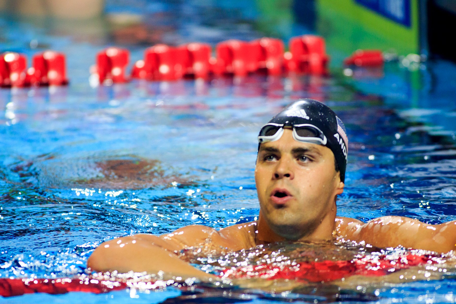 Michael Andrew of the United States after the Men's 100m Butterfly